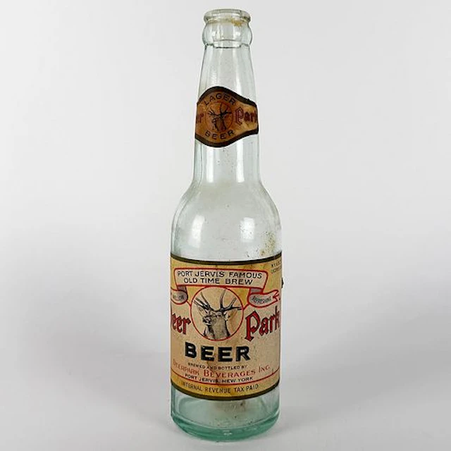 Deer Park Beer IRTP Labeled Bottle PORT JERVIS NEW YORK