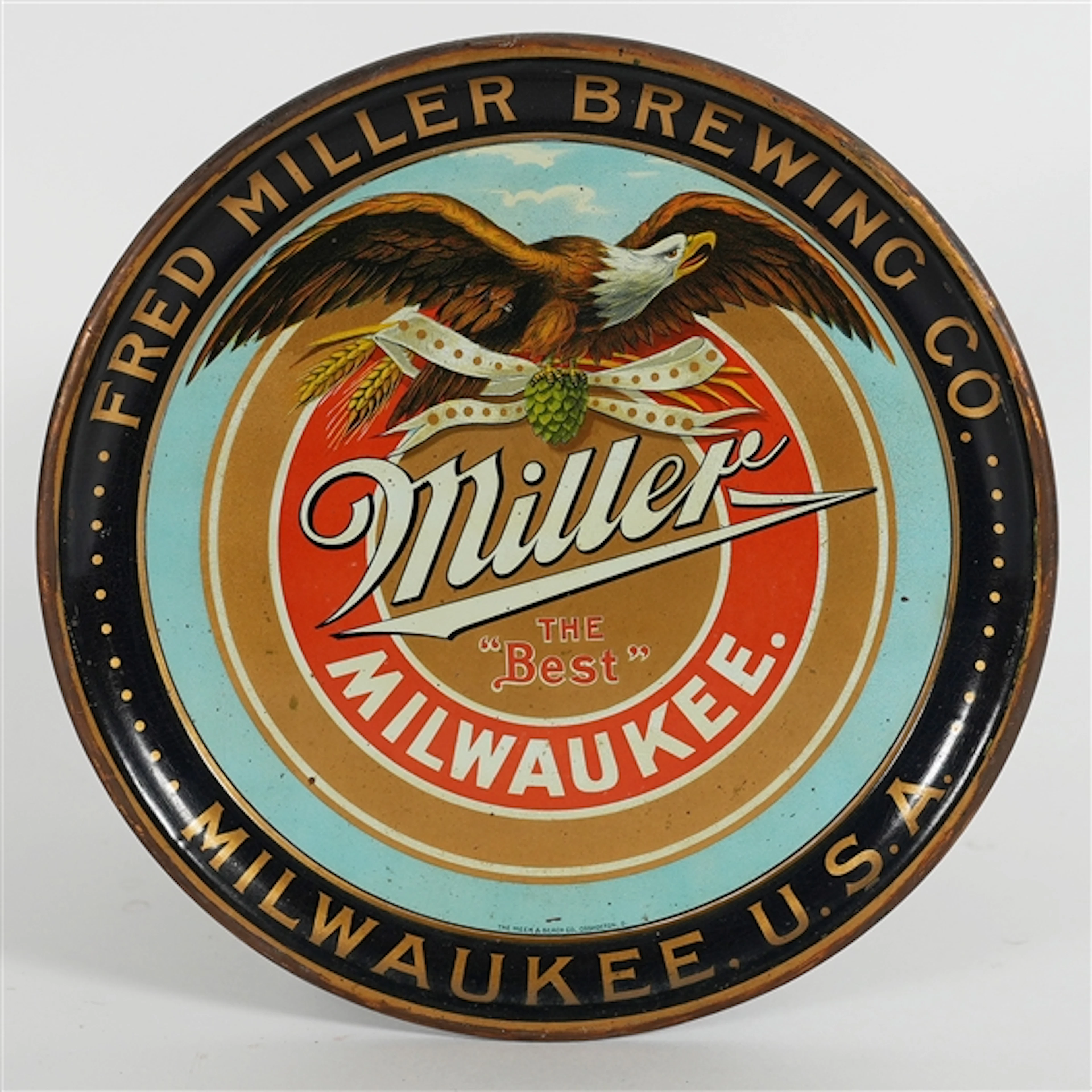 Fred Miller Brewing Pre-Prohibition Tray