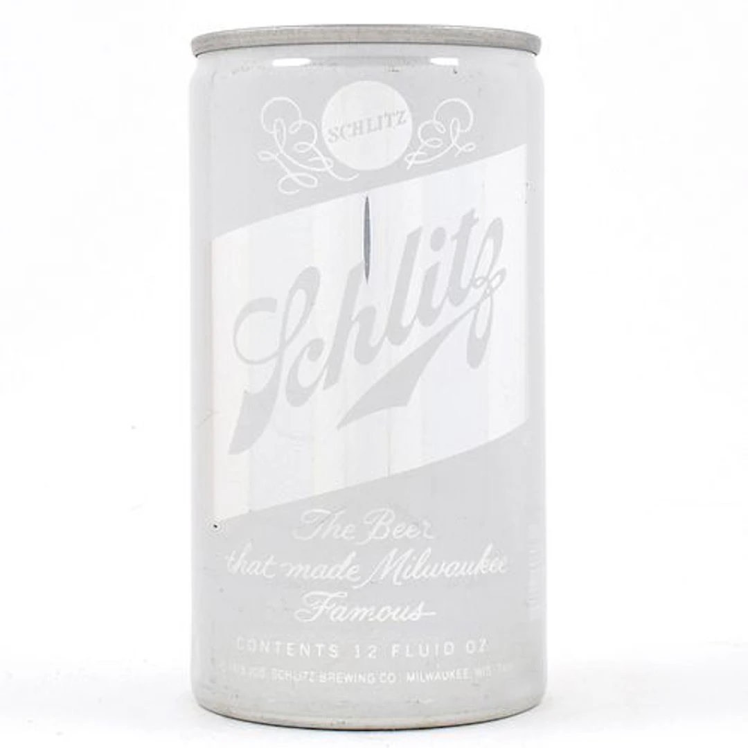 Schlitz Beer Misprint Aluminum Pull Tab MISSING INKS 1975 MILWAUKEE 121-1