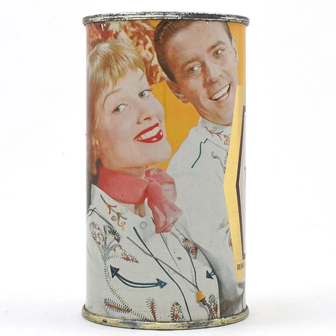 Meister Brau Happy Days Set Flat Top PILSENER IN GOLD SQUARE DANCE