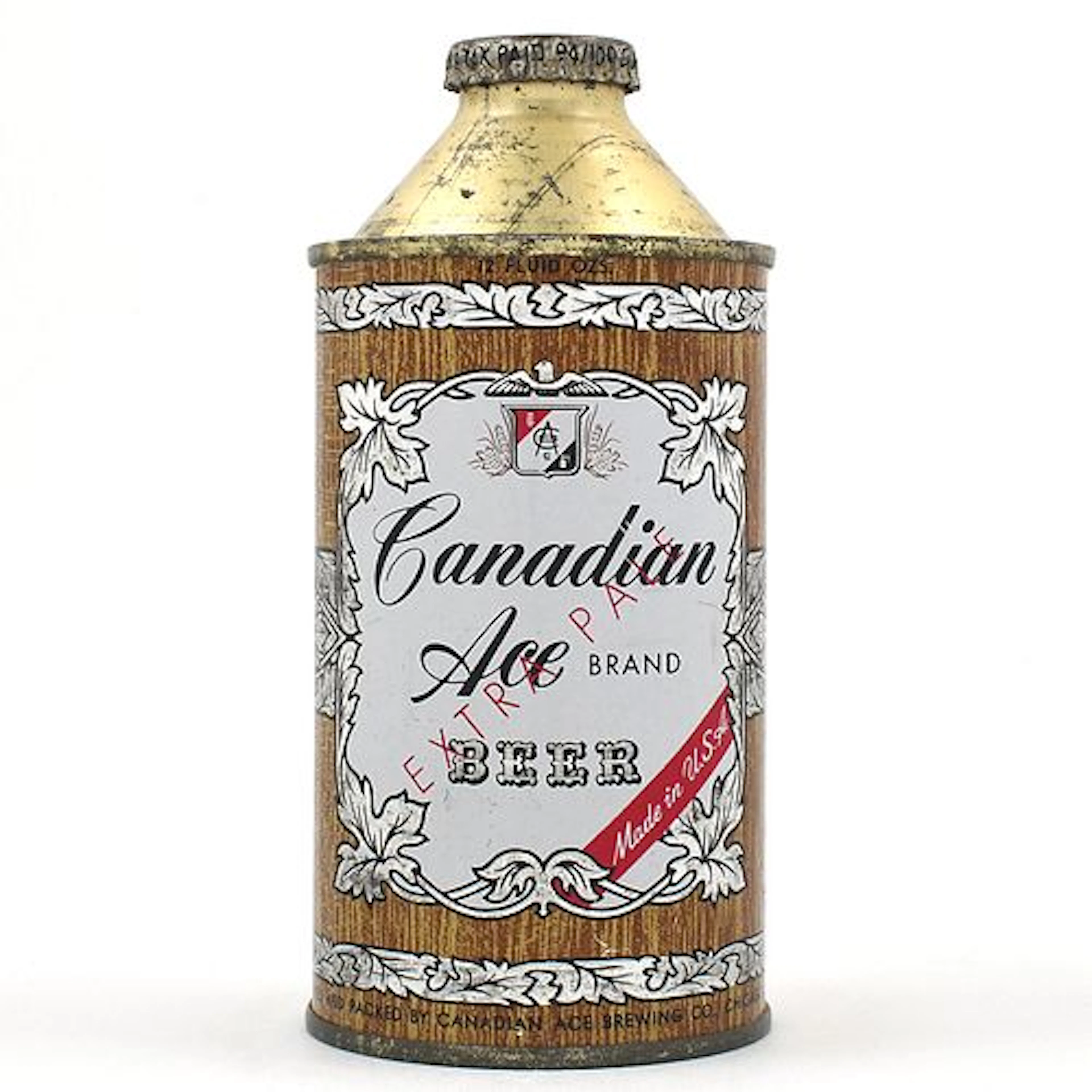 Canadian Ace Beer Cone Top NON-IRTP 156-13 EXCELLENT