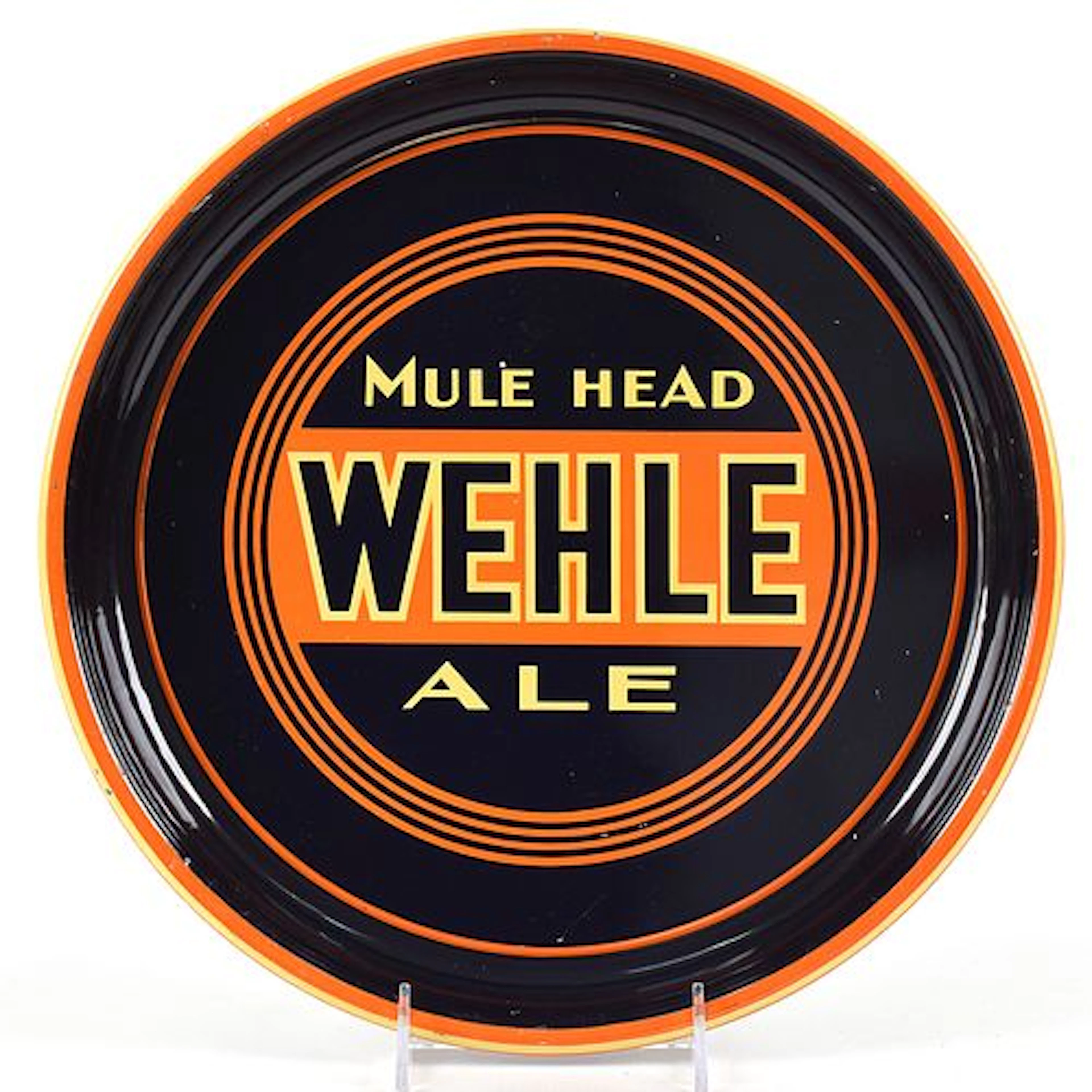 Wehle Mule Head Ale 1930s Serving Tray TOUGH NEAR MINT