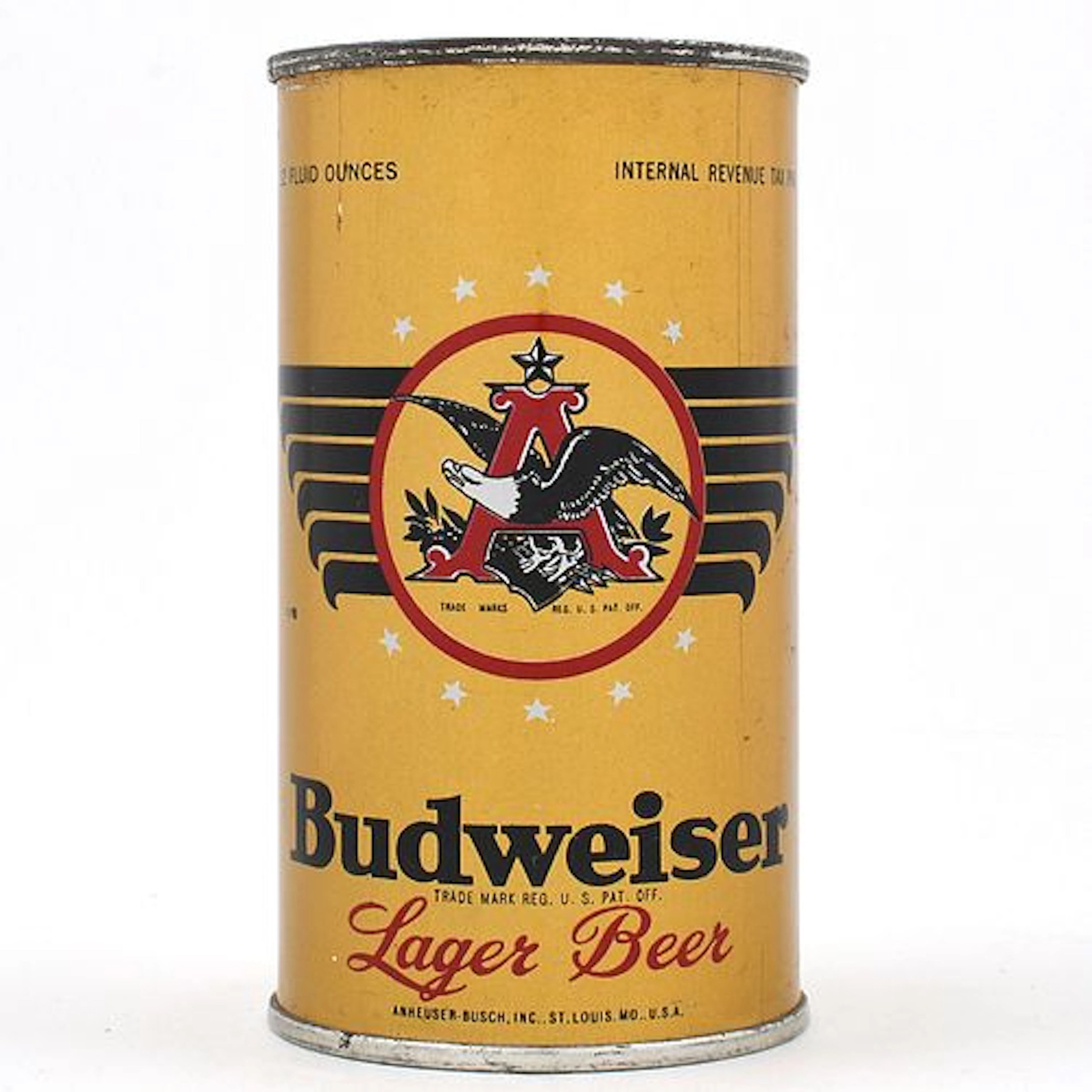 Budweiser Beer Instructional Flat Top STRONG BEER LID 43-40 OI 160