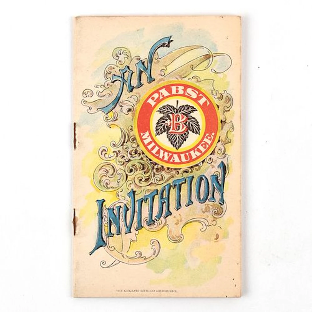 Pabst Pre-Prohibition Promo Booklet AN INVITATION TO MILWAUKEE