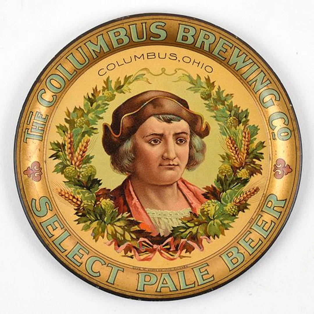 Columbus Brewing Select Pale Beer Pre-Prohibition Tip Tray