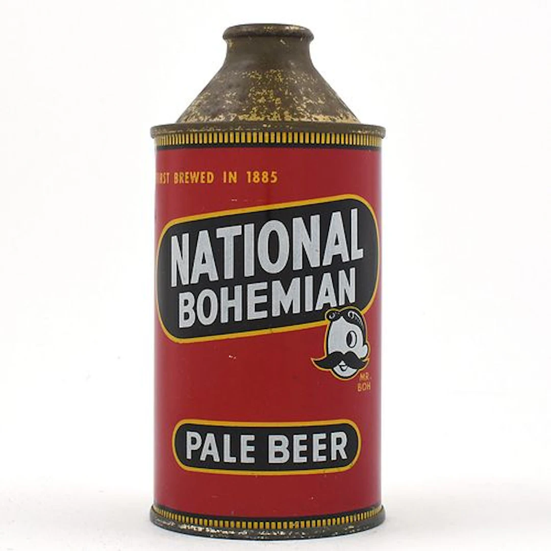 National Bohemian Beer Cone Top NON-IRTP 175-8 EXCELLENT