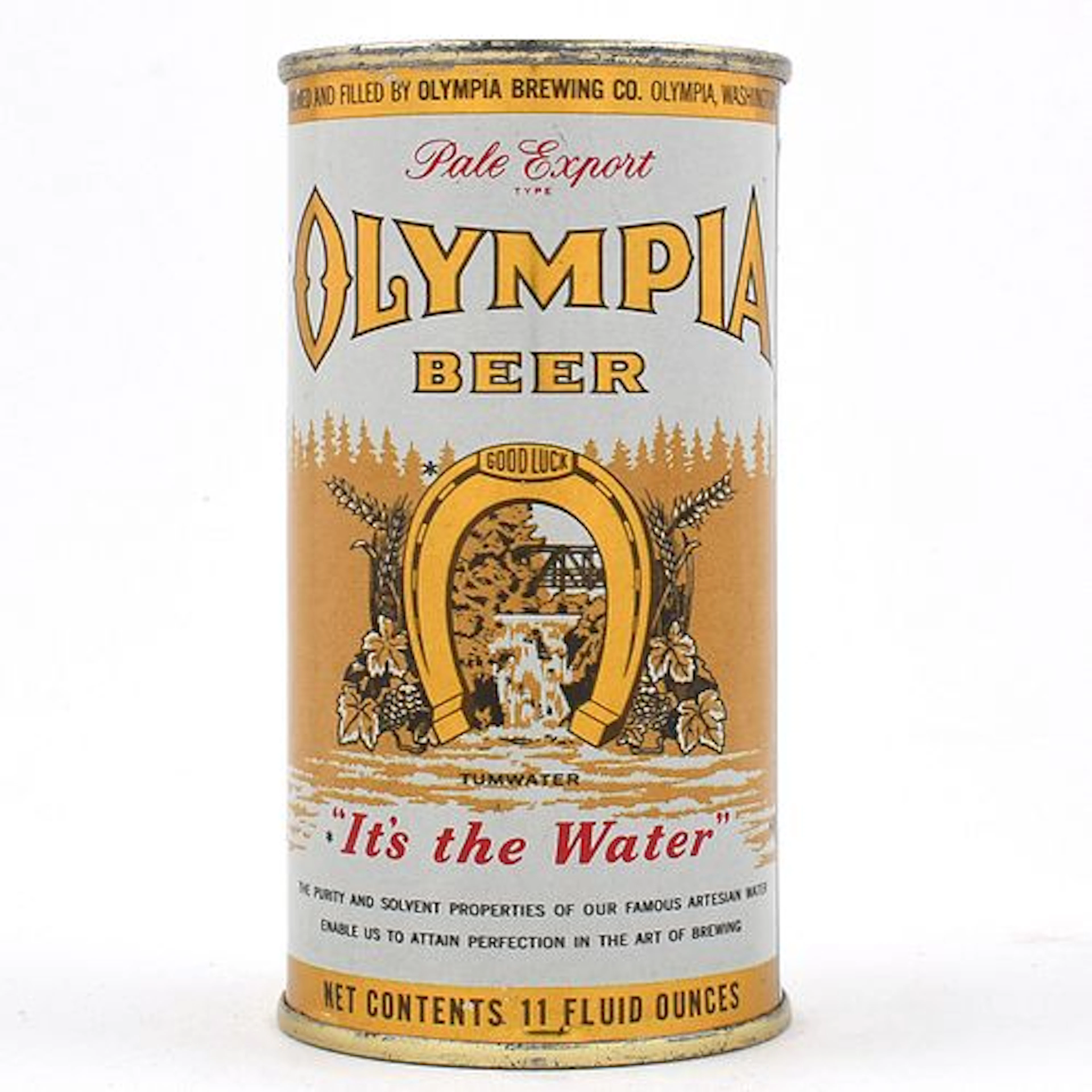 Olympia Beer 11 Ounce Flat Top VANITY LID 109-9 EXCEPTIONAL