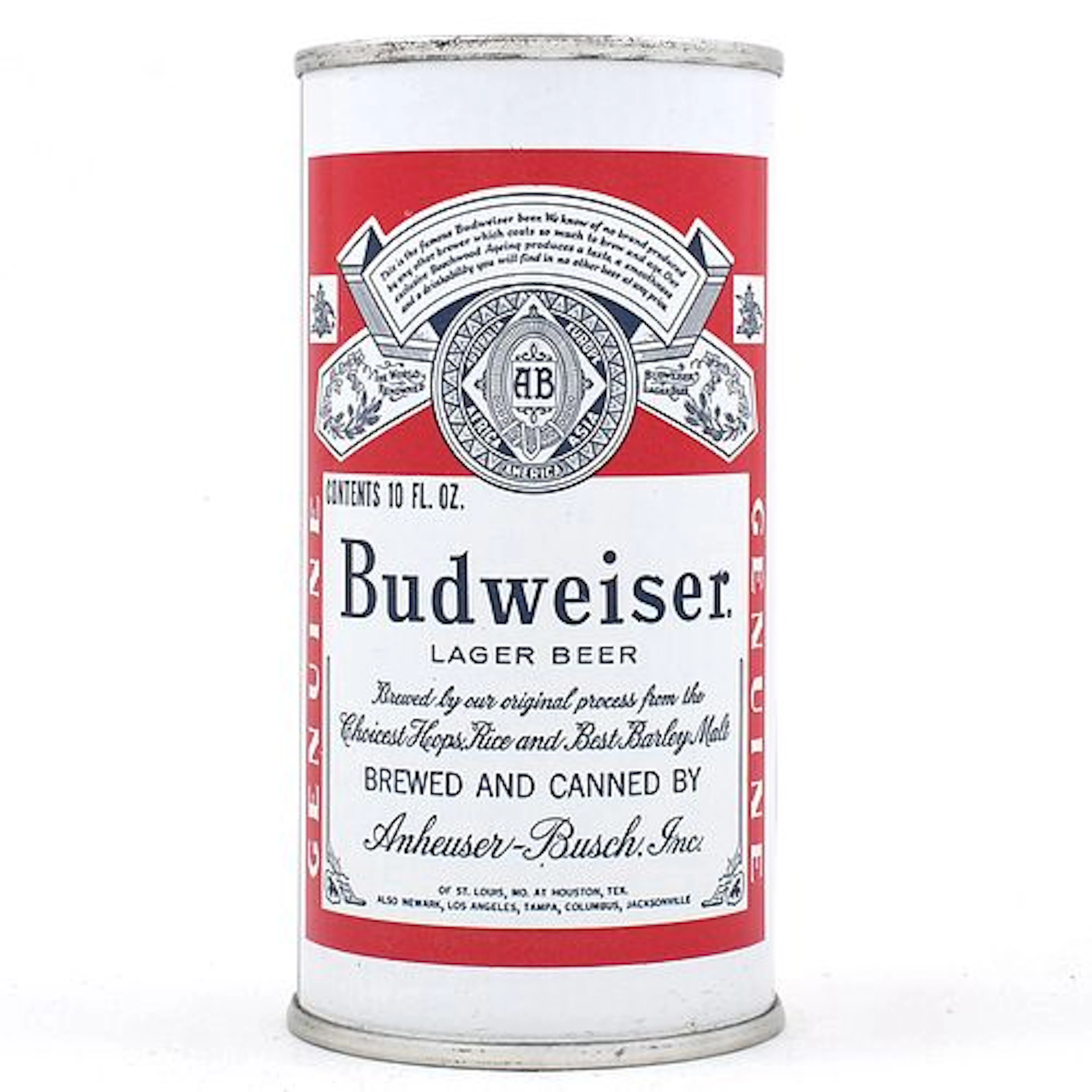 Budweiser Beer 10 Ounce Flat Top HOUSTON 7 CITY 45-3