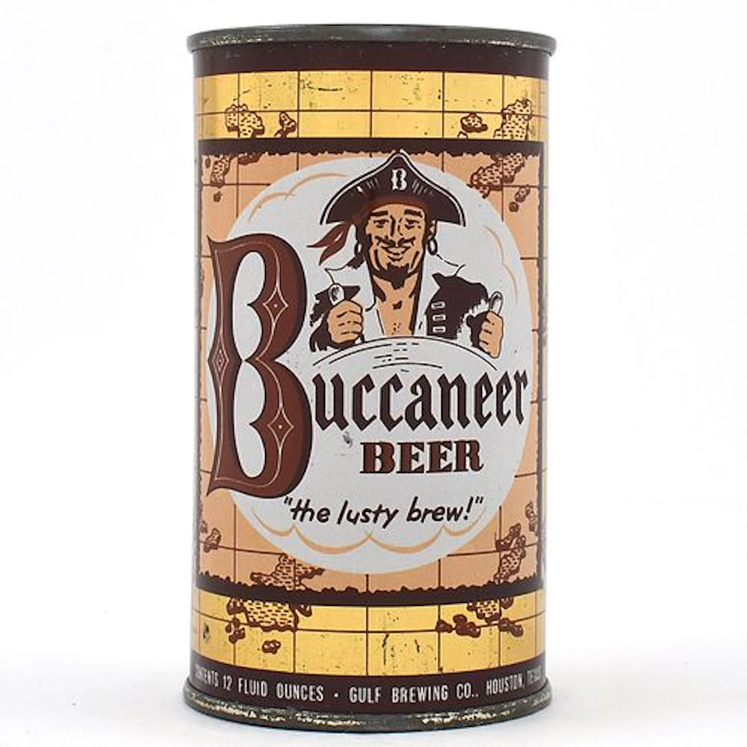 Buccaneer Beer Flat Top 43-4 SCARCE ON-GRADE EXCELLENT