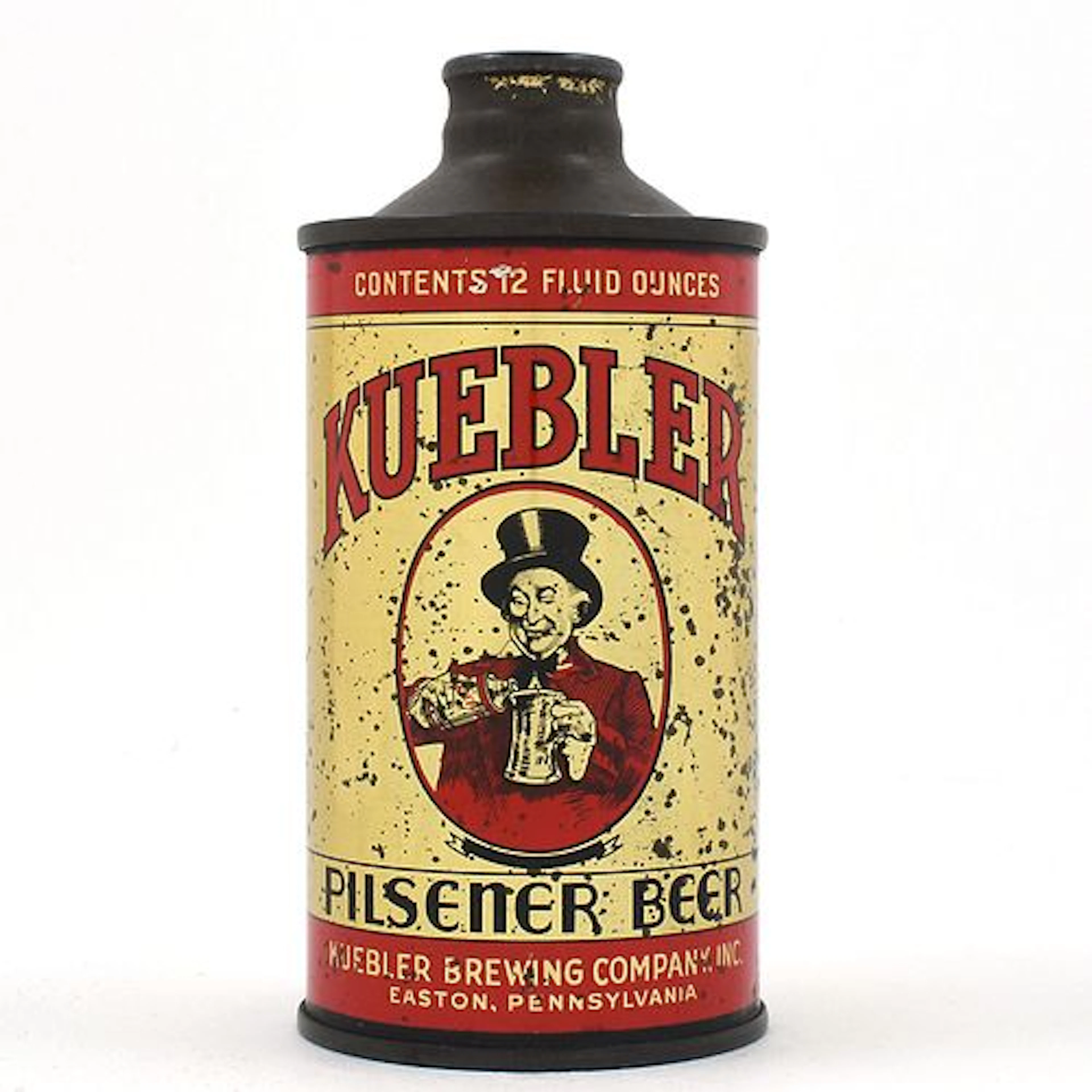Kuebler Pilsener Beer Cone Top BLACK BANNER 172-17