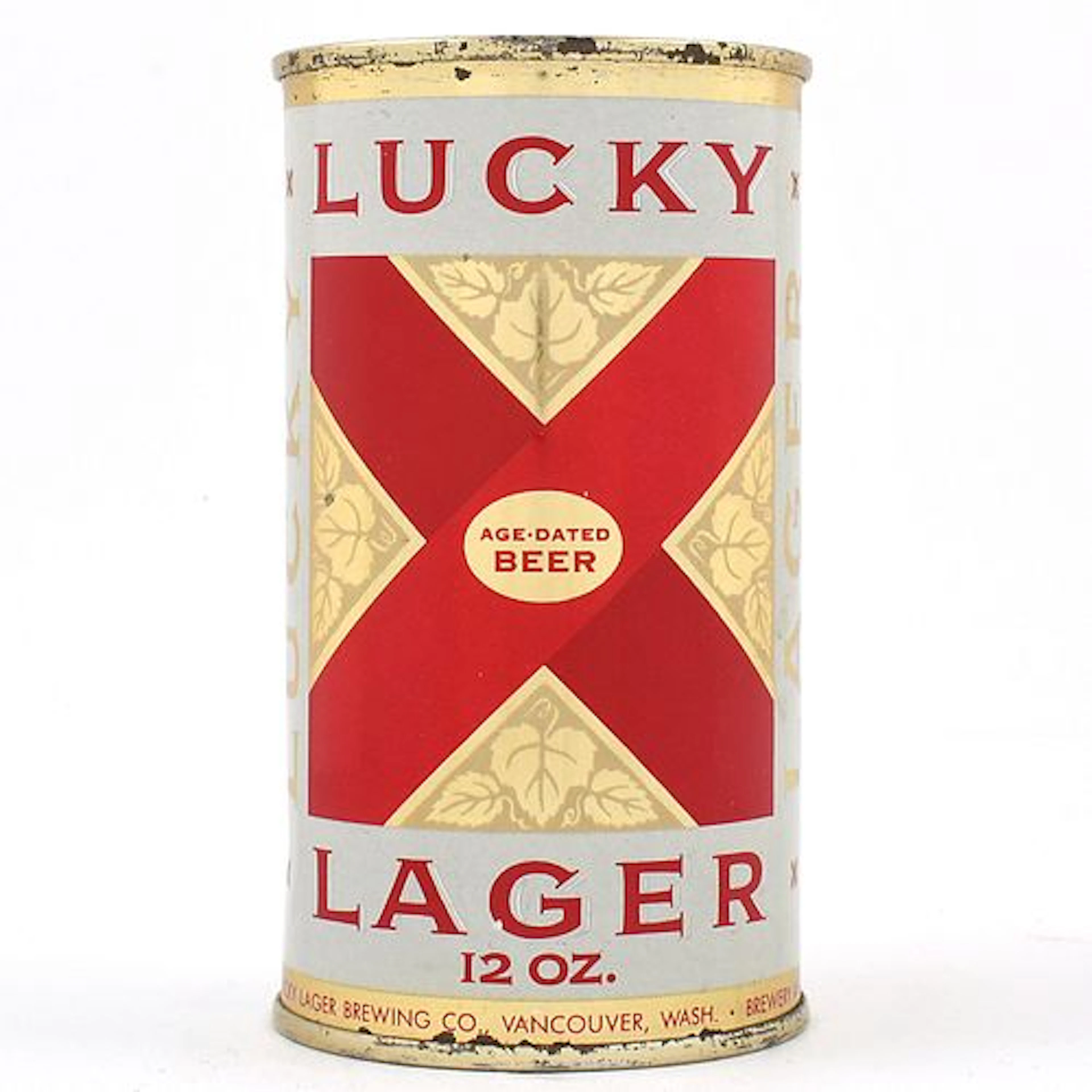 Lucky Lager Beer Flat Top VANCOUVER DNCMT 4 PERCENT LID 94-2 EXCEPTIONAL