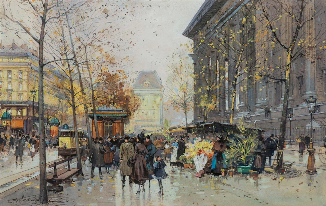 Eugène Galien-Laloue (Montmartre 1854 - Chérence 1941) La...