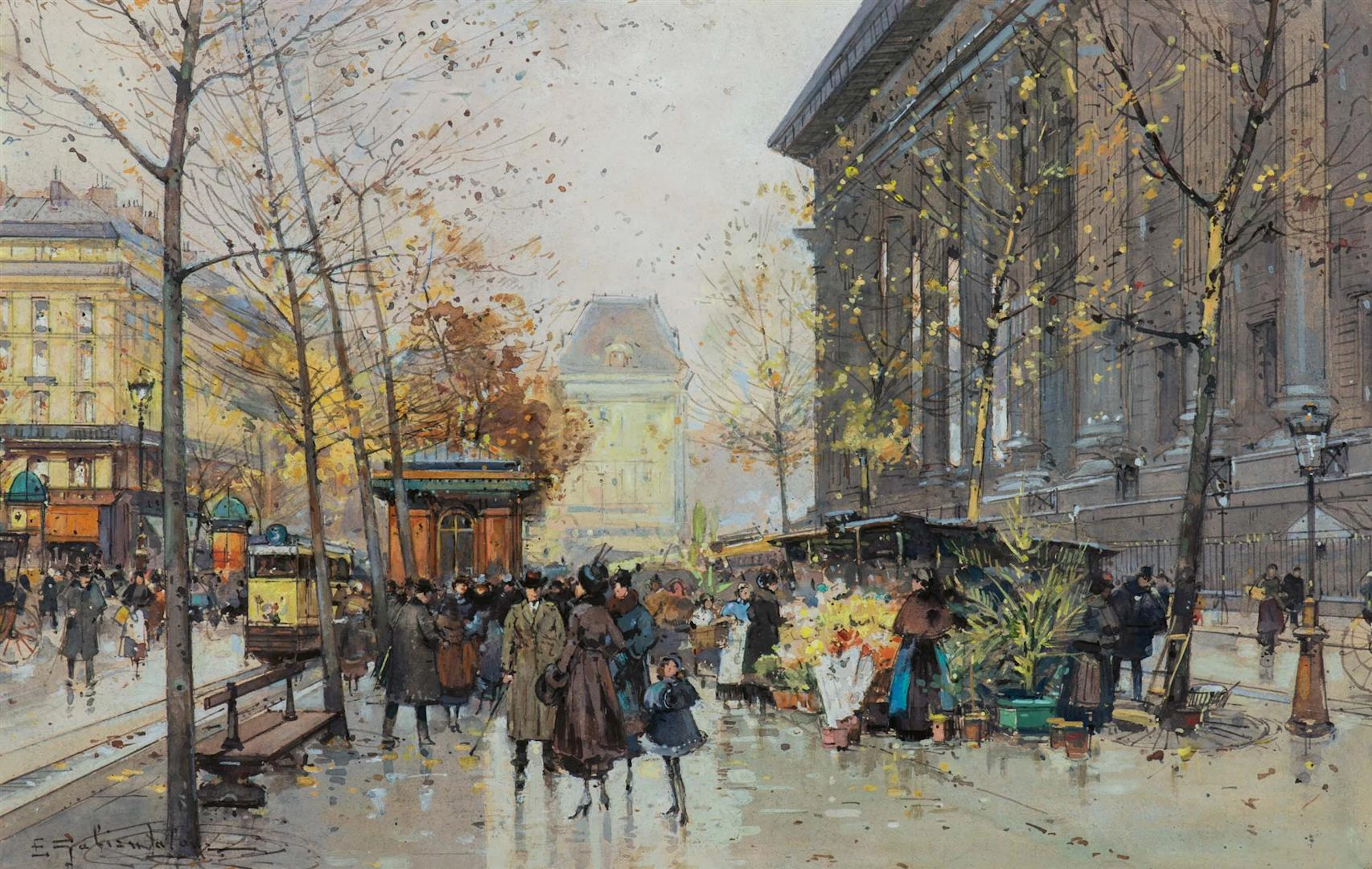 Eugène Galien-Laloue (Montmartre 1854 - Chérence 1941) La...