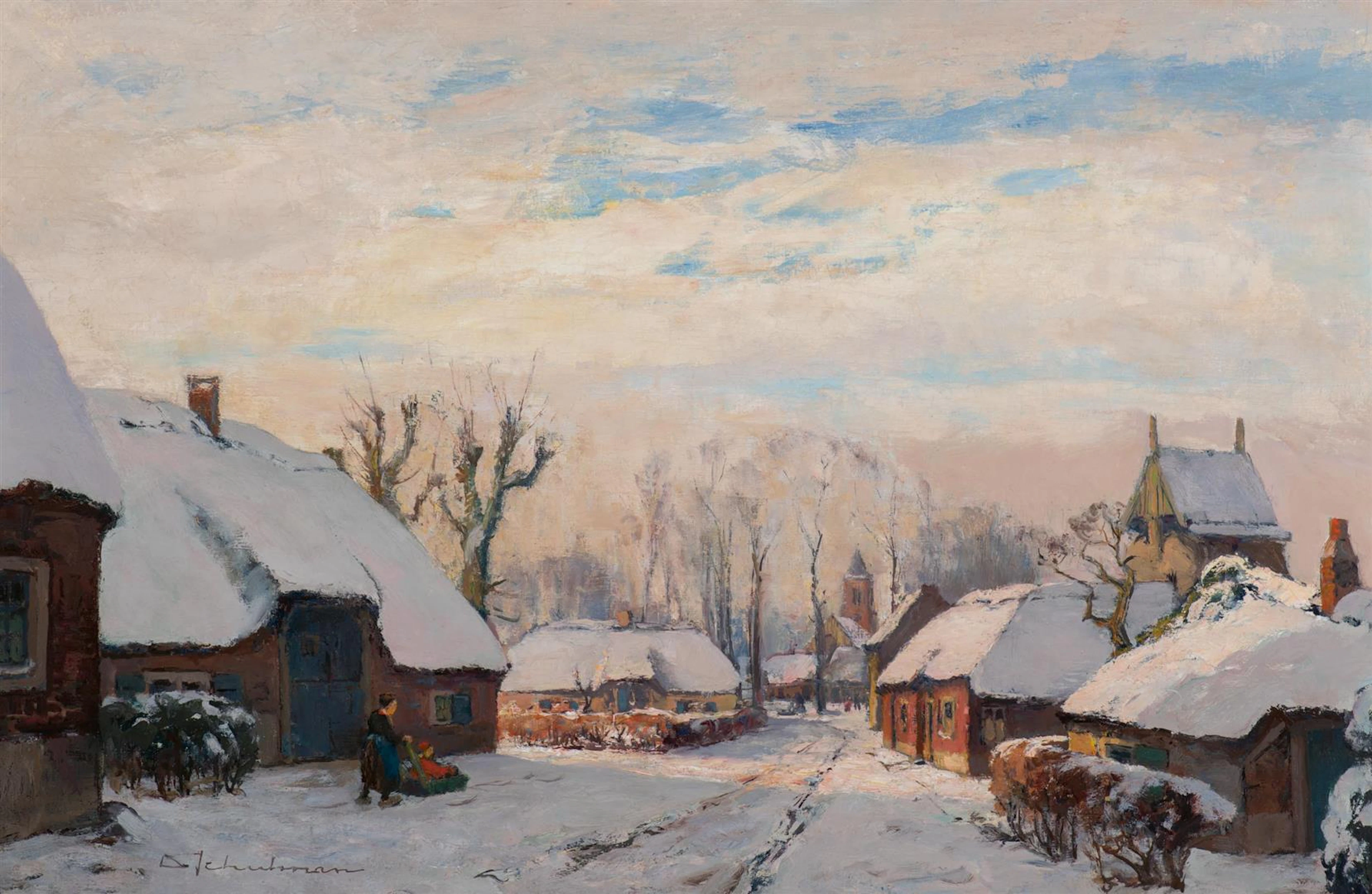 David Schulman (Hilversum 1881 - Laren (NH) 1966) View of...