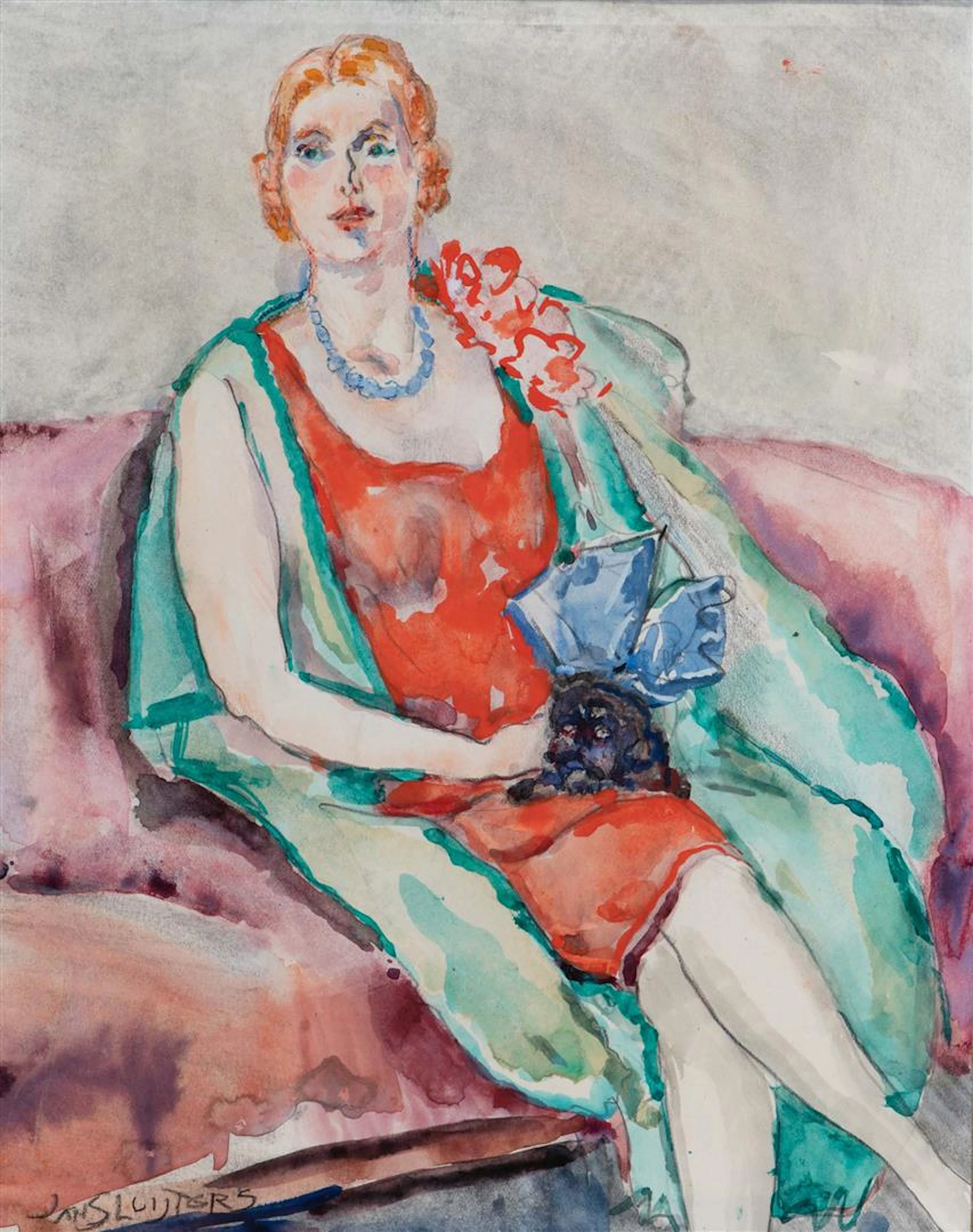 Jan Sluijters (Den Bosch 1881 - Amsterdam 1957) Portrait...