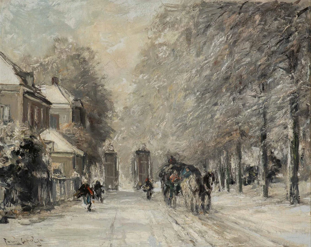 Louis Apol (The Hague 1850 - 1936) Tolhuis aan de Oude Scheveningseweg