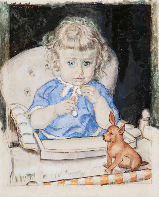 Jan Sluijters (Den Bosch 1881 - Amsterdam 1957) Young boy...