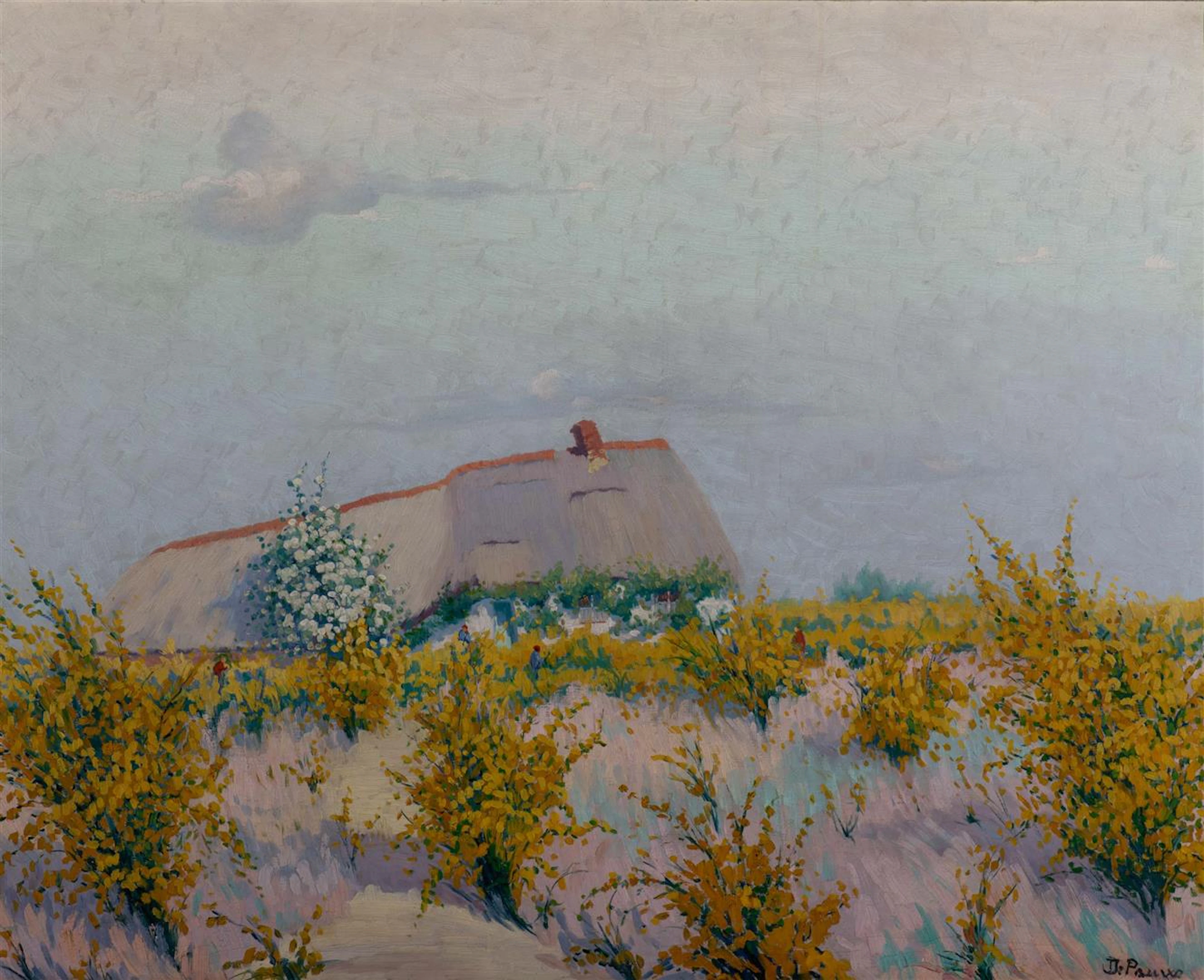 Jef De Pauw (Sint-Niklaas 1888 - Temse 1930) Lente in de Velle