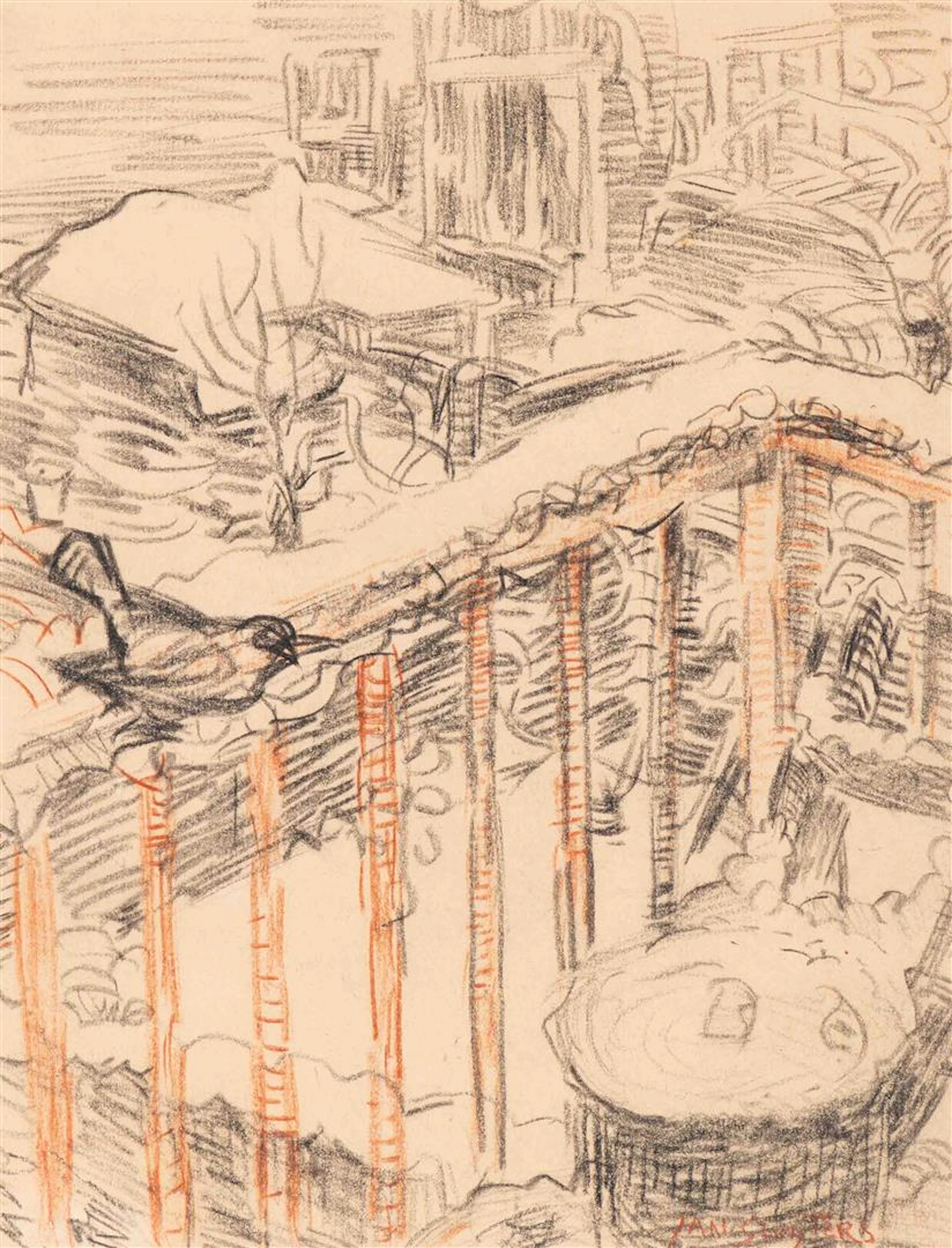 Jan Sluijters (Den Bosch 1881 - Amsterdam 1957) Balcony...