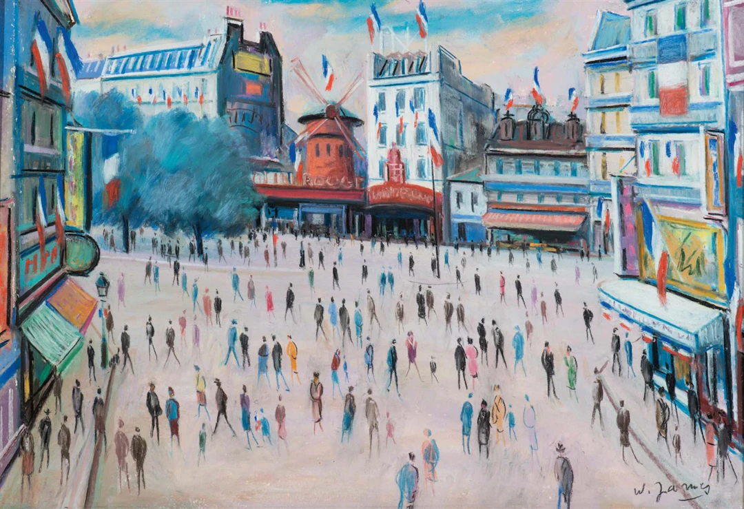 Willy James (ps.) (Echallens 1920 - ? 2004) Le Moulin Rouge