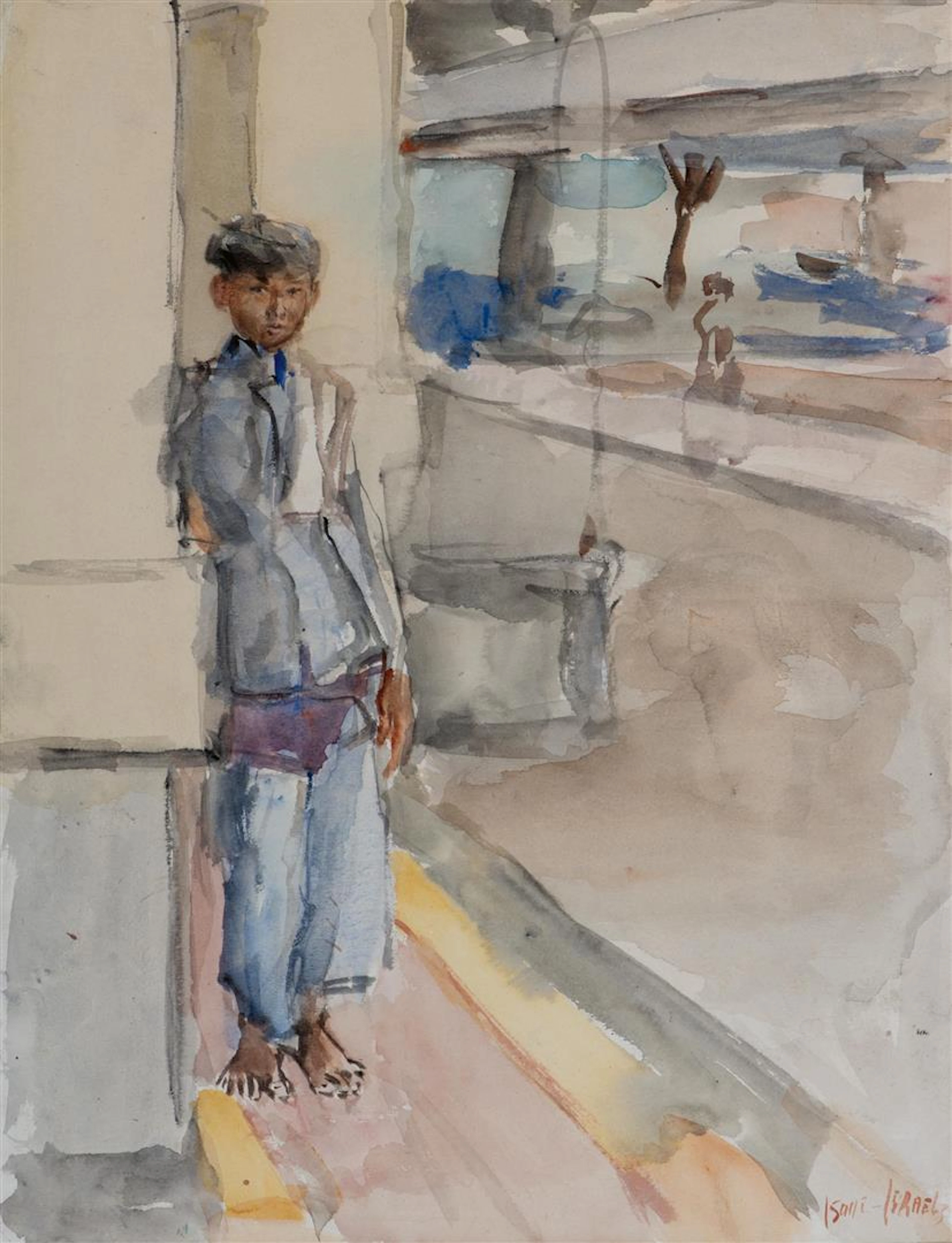 Isaac Israels (Amsterdam 1865 - The Hague 1934) Djongo in the Kraton (c