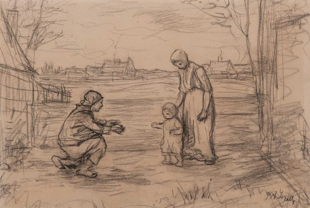 Jozef Israëls (Groningen 1824 - The Hague 1911) The first...