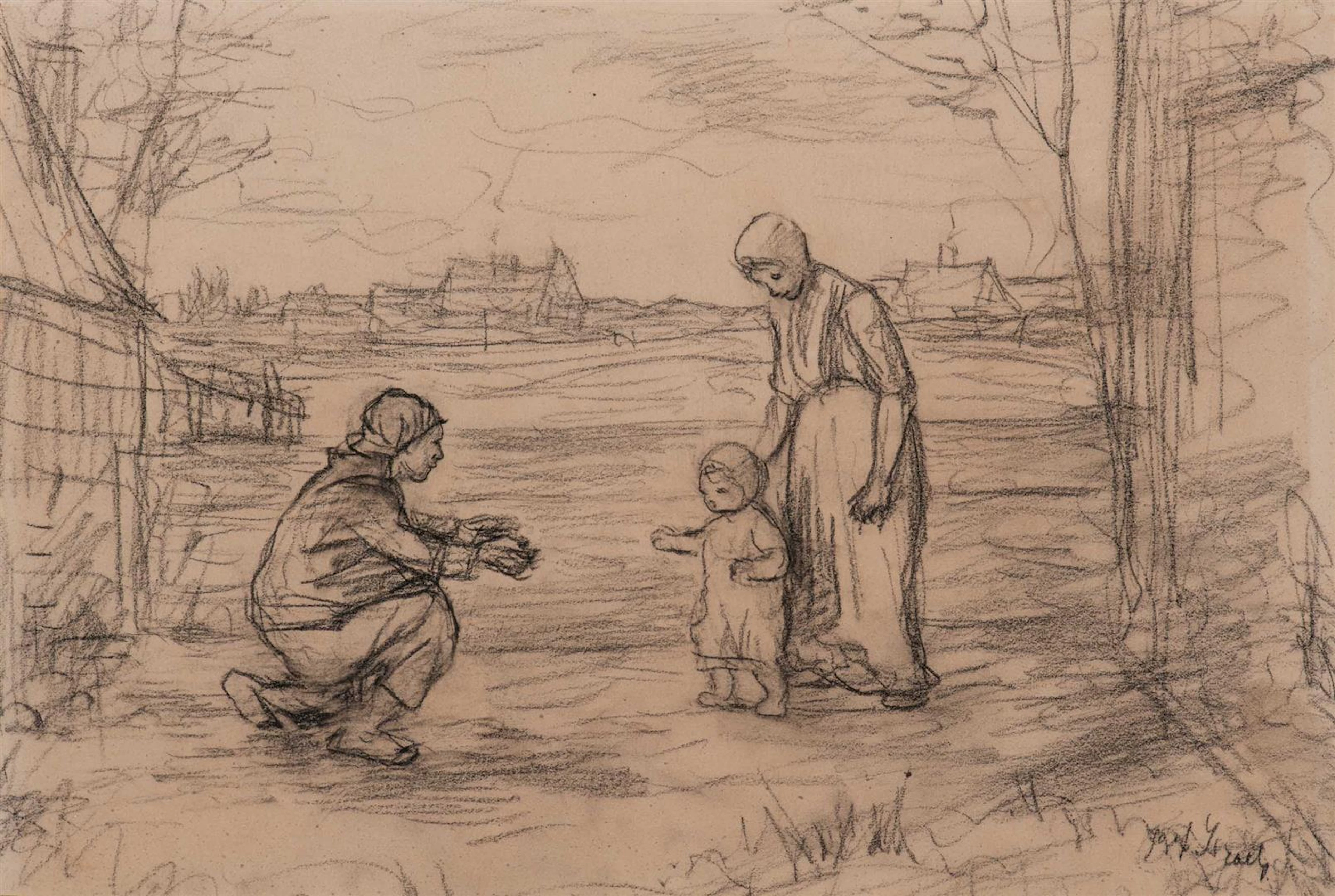 Jozef Israëls (Groningen 1824 - The Hague 1911) The first...