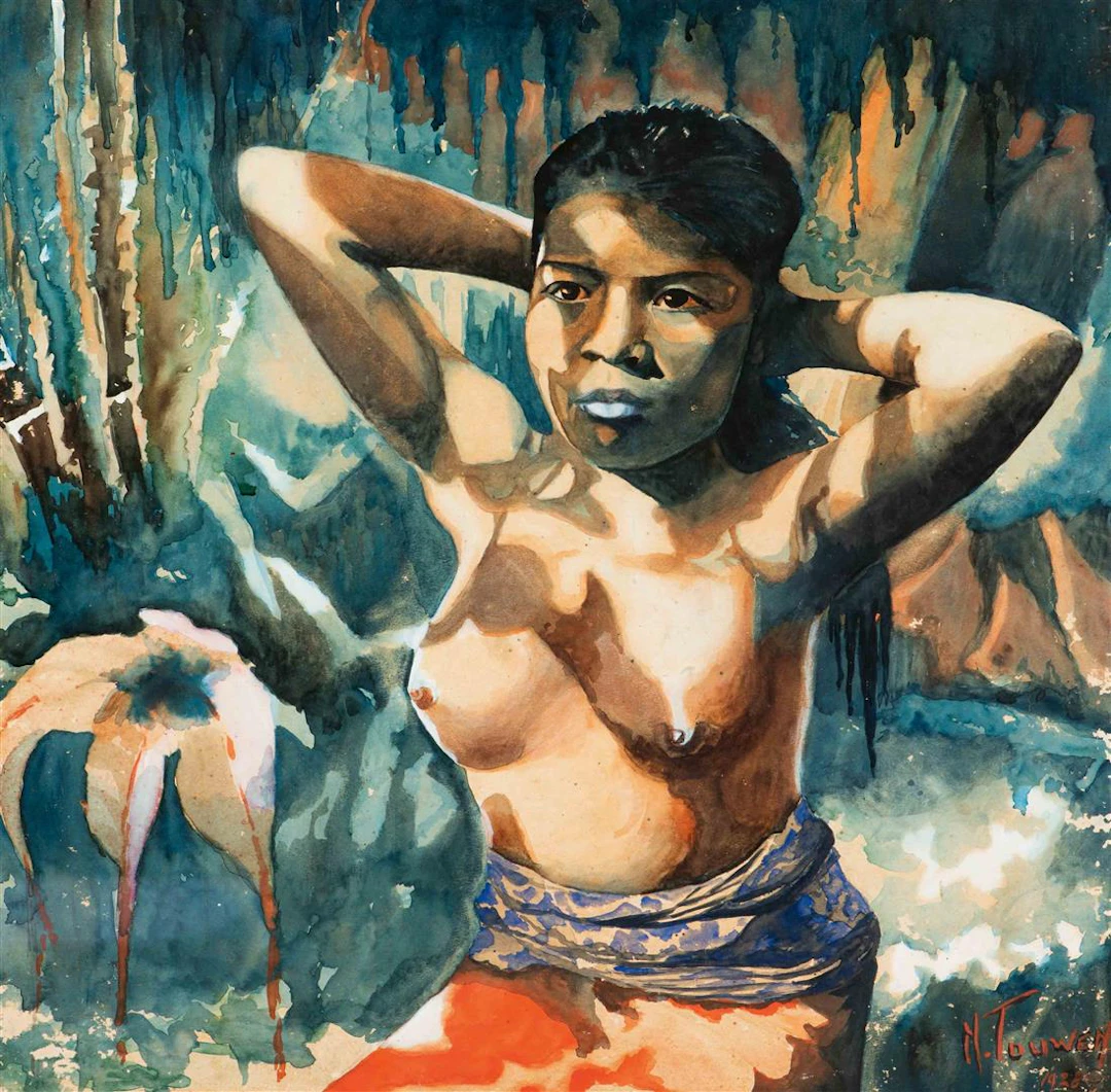 icolaas Touwen (Zwolle 1900 - Amsterdam 1978) a) Bathing...
