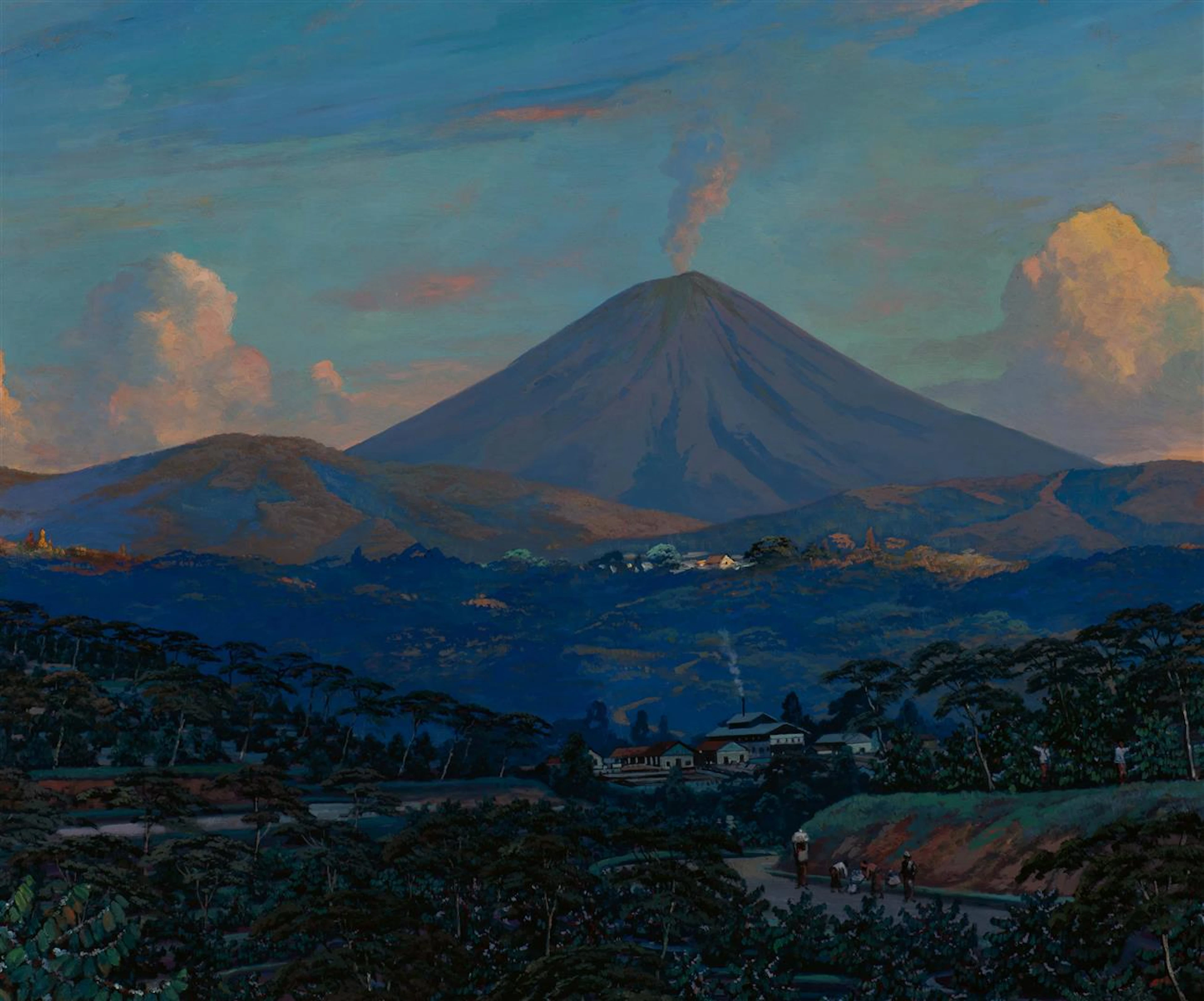 Leo Eland (Salatiga 1884 - The Hague 1952) Vulcano at...