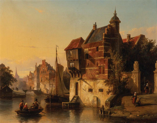 Cornelis Springer (Amsterdam 1817 - Hilversum 1891)...