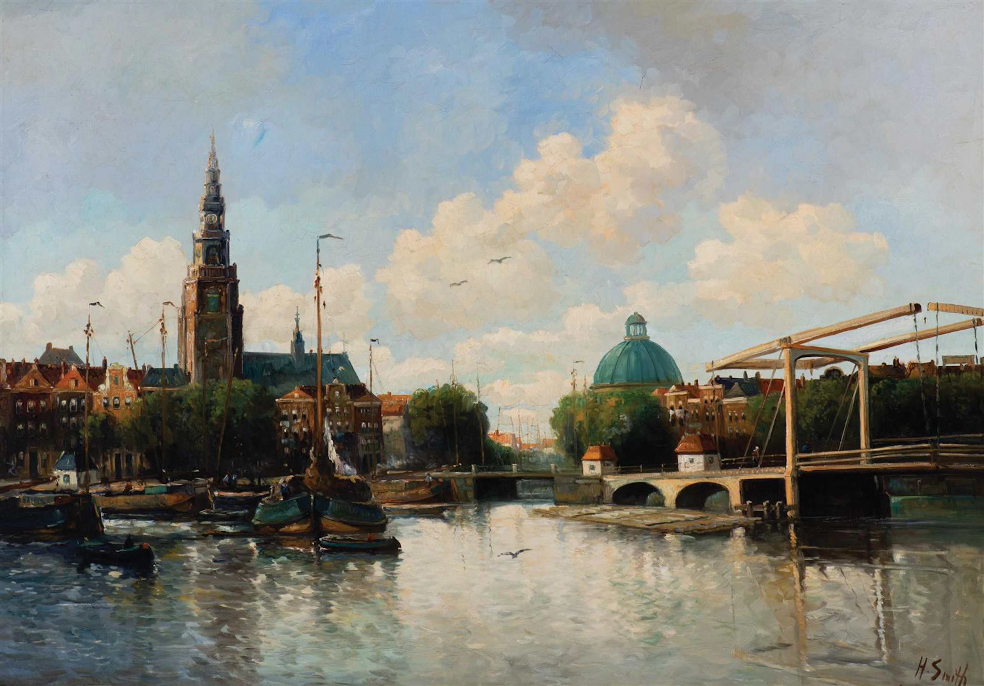 Hobbe Smith (Witmarsum 1862 - Amsterdam 1942) The canals...