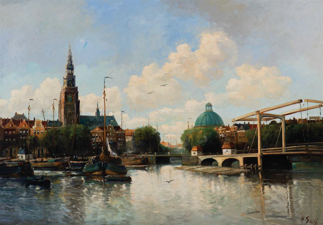 Hobbe Smith (Witmarsum 1862 - Amsterdam 1942) The canals...