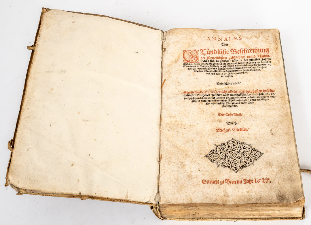 Lot 400: Stettler, Michael. Annales Oder Gründliche Beschreibung