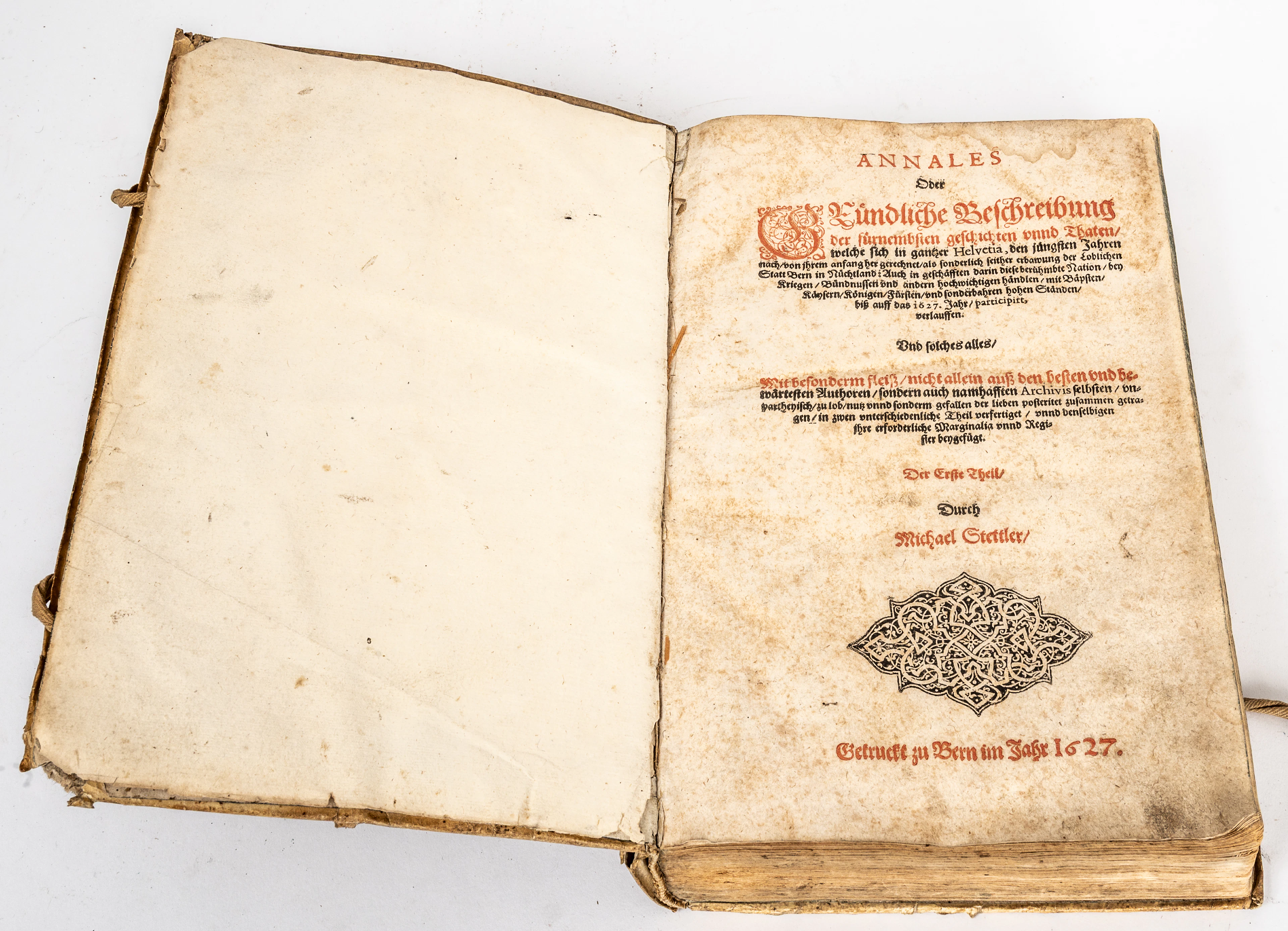 Lot 400: Stettler, Michael. Annales Oder Gründliche Beschreibung