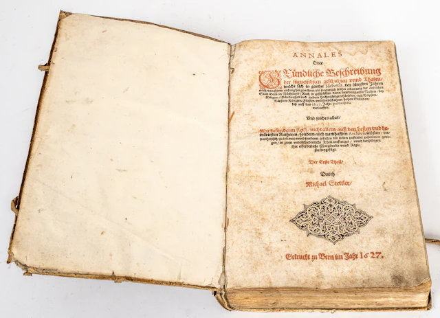 Lot 400: Stettler, Michael. Annales Oder Gründliche Beschreibung