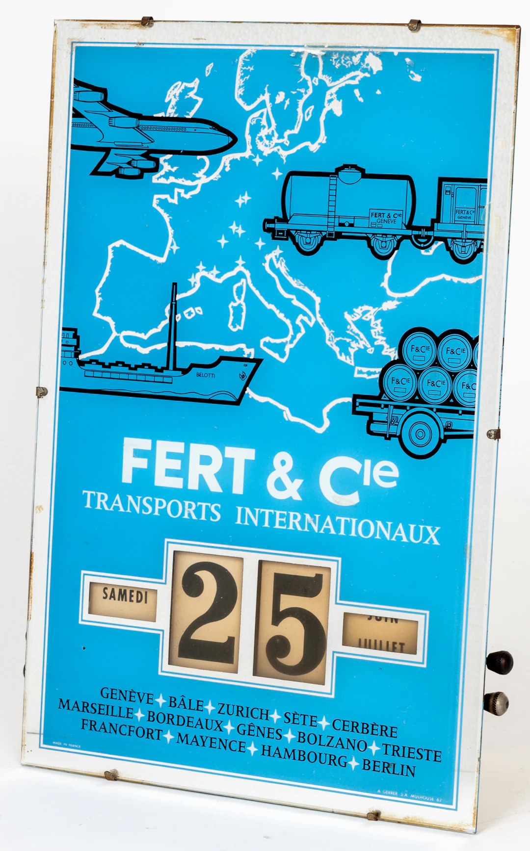Lot 377: VINTAGE ADVERTISING CALENDAR FROM THE SWISS TRANSPORT COMPANY