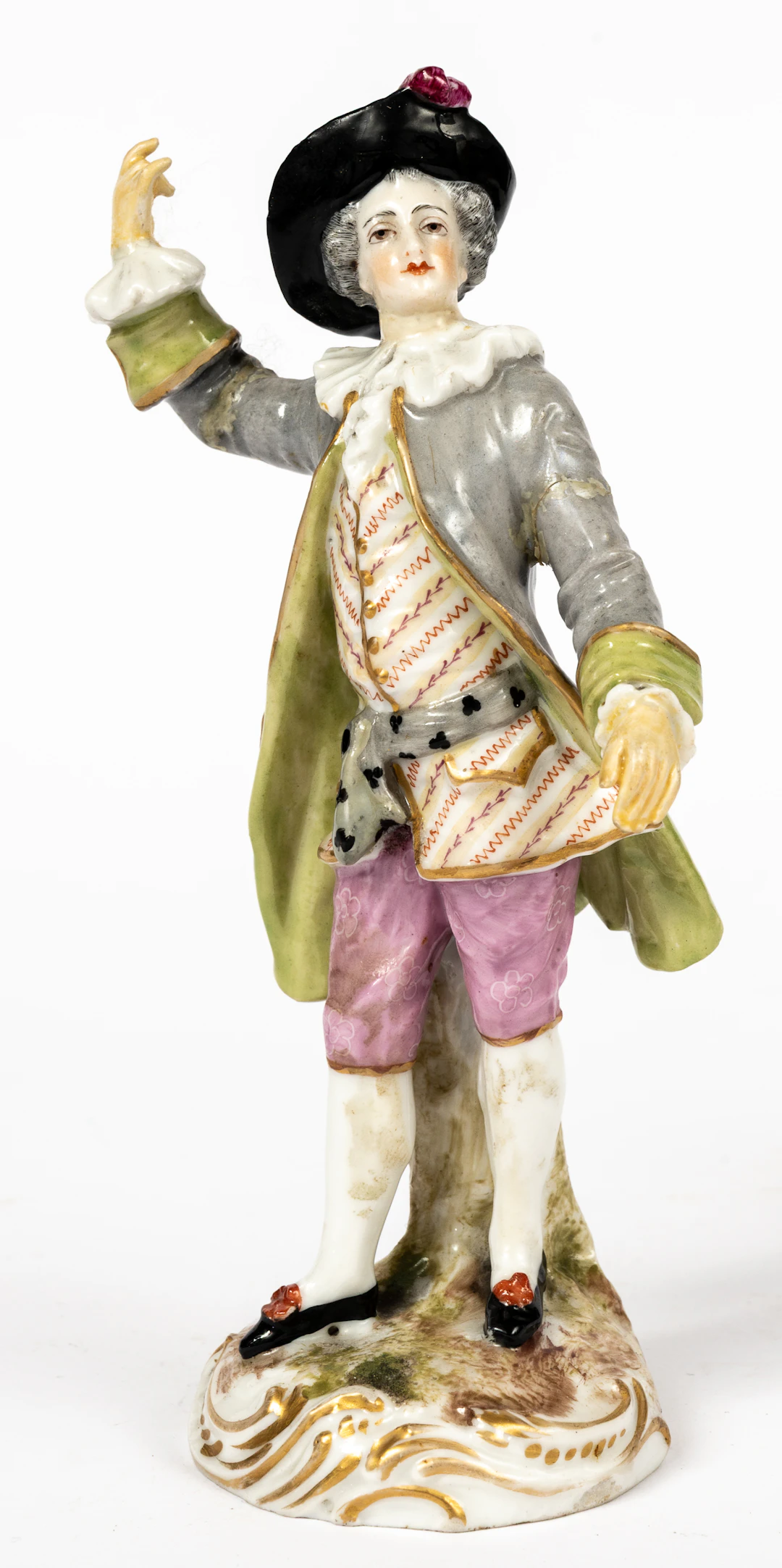 Lot 132: (110) MEISSEN FIGURE OF THE SINGER FROM THE 'GALANT ORCHESTRA'