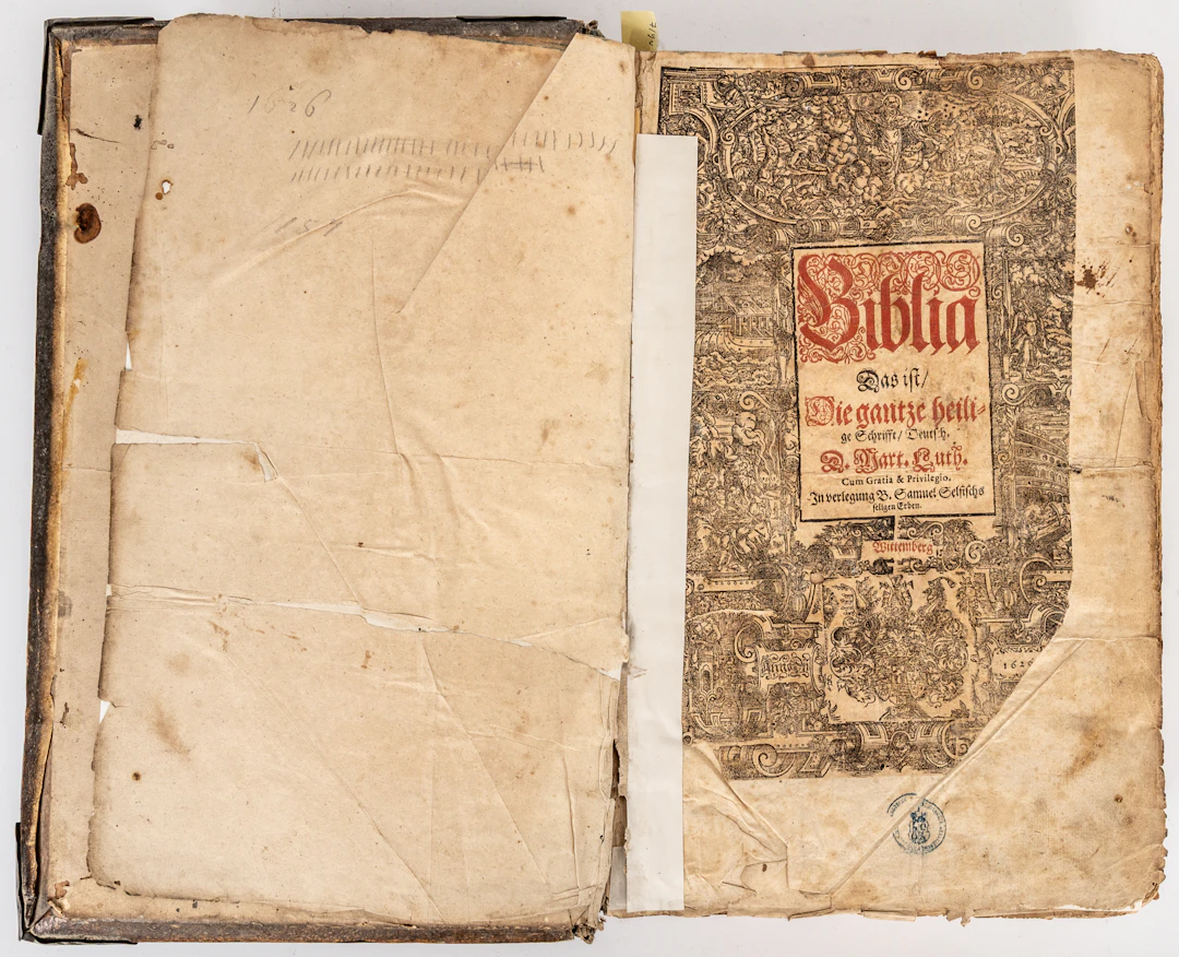 Lot 401: (51) LUTHER BIBLE OF 1626