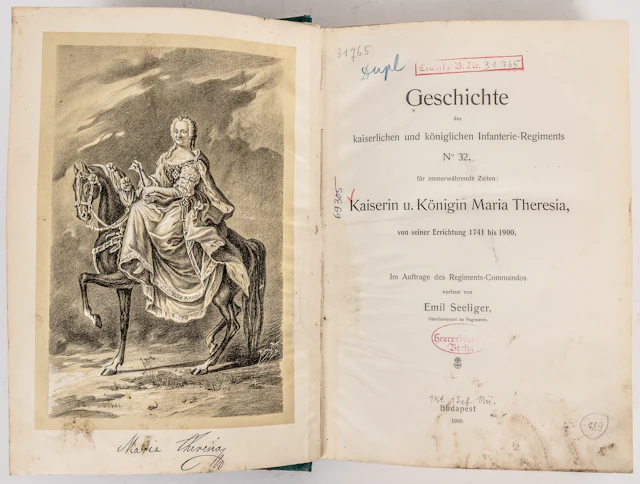 Lot 402: (59) HISTORY OF THE IMPERIAL AND ROYAL INFANTRY REGIMENT NO. 32