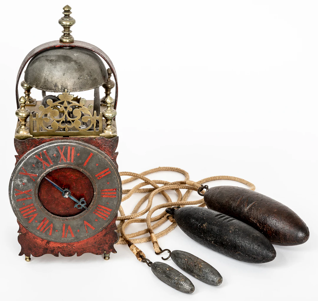 Lot 314: (211) IRON CLOCK