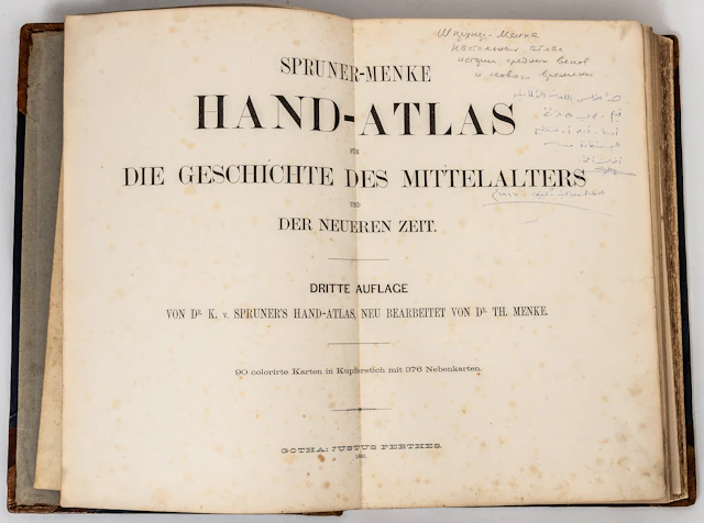 Lot 404: (55) SPRUNER-MENKE: HAND ATLAS FOR THE HISTORY OF THE MIDDLE
