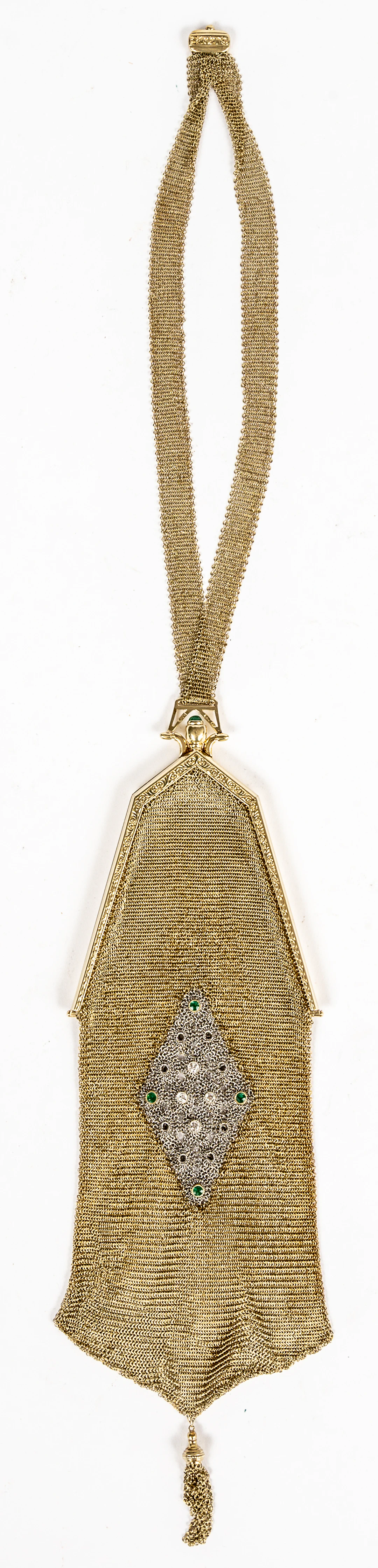 Lot 270: (7) GOLD-MESH EVENING HANDBAG