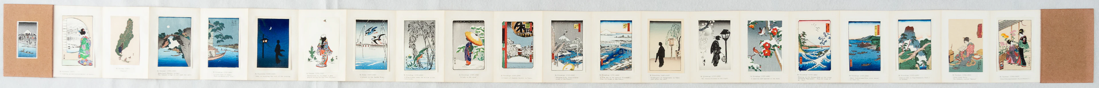Lot 7: JAPANESE ACCORDION-FOLD BOOK WITH WOODCUTS