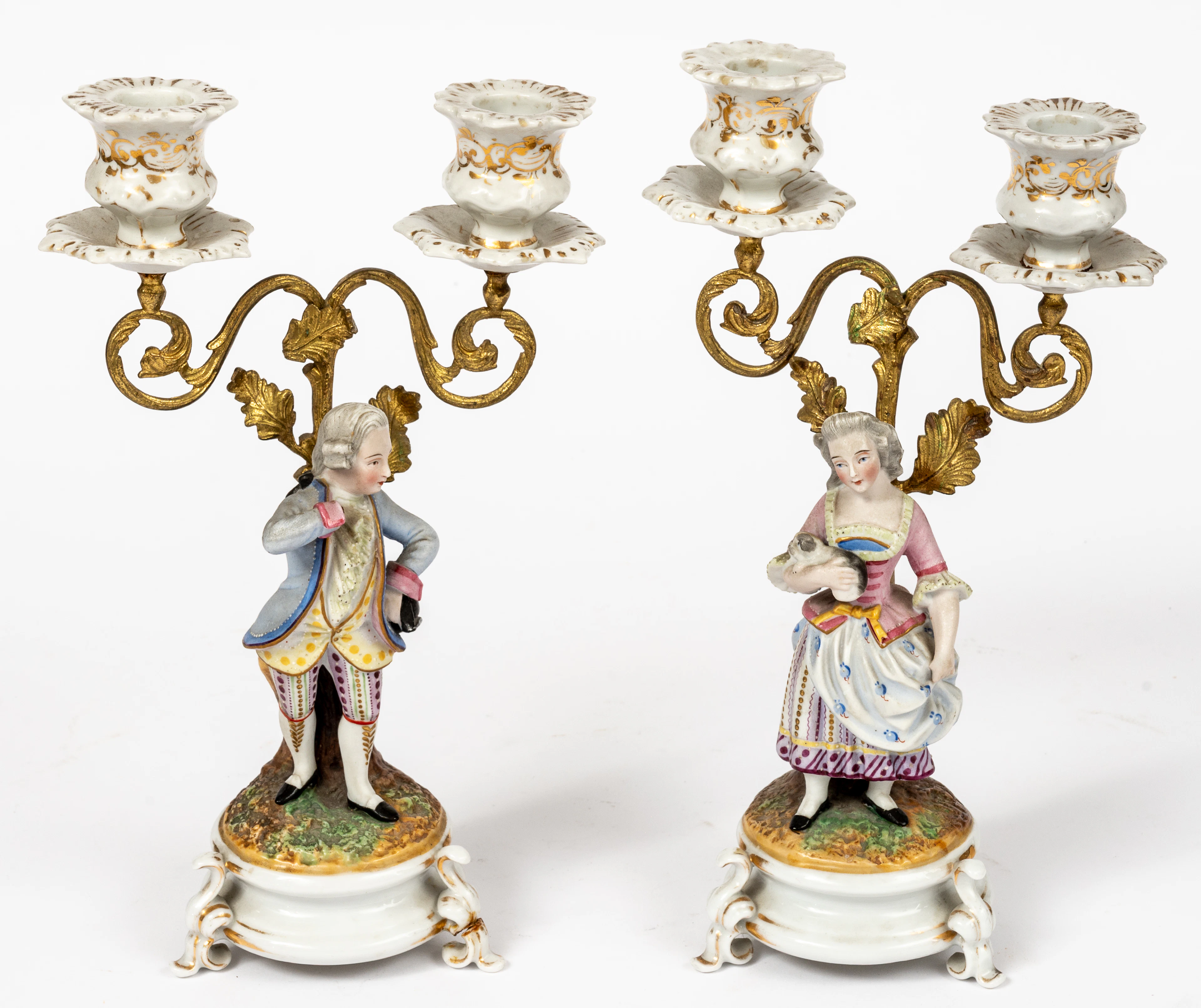 Lot 142: (117) A PAIR OF GIRANDOLES