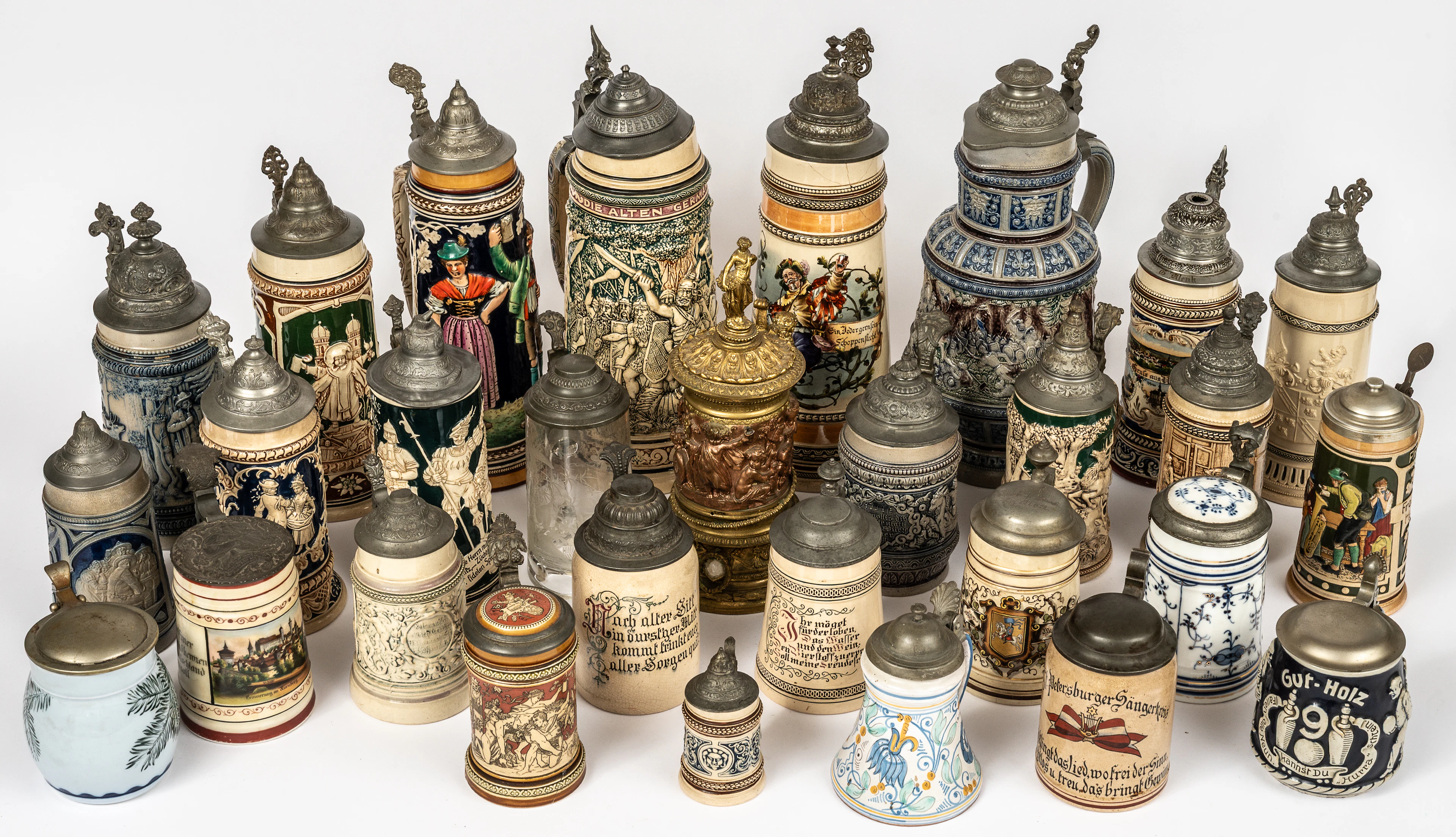Lot 121: 29 BEER MUGS