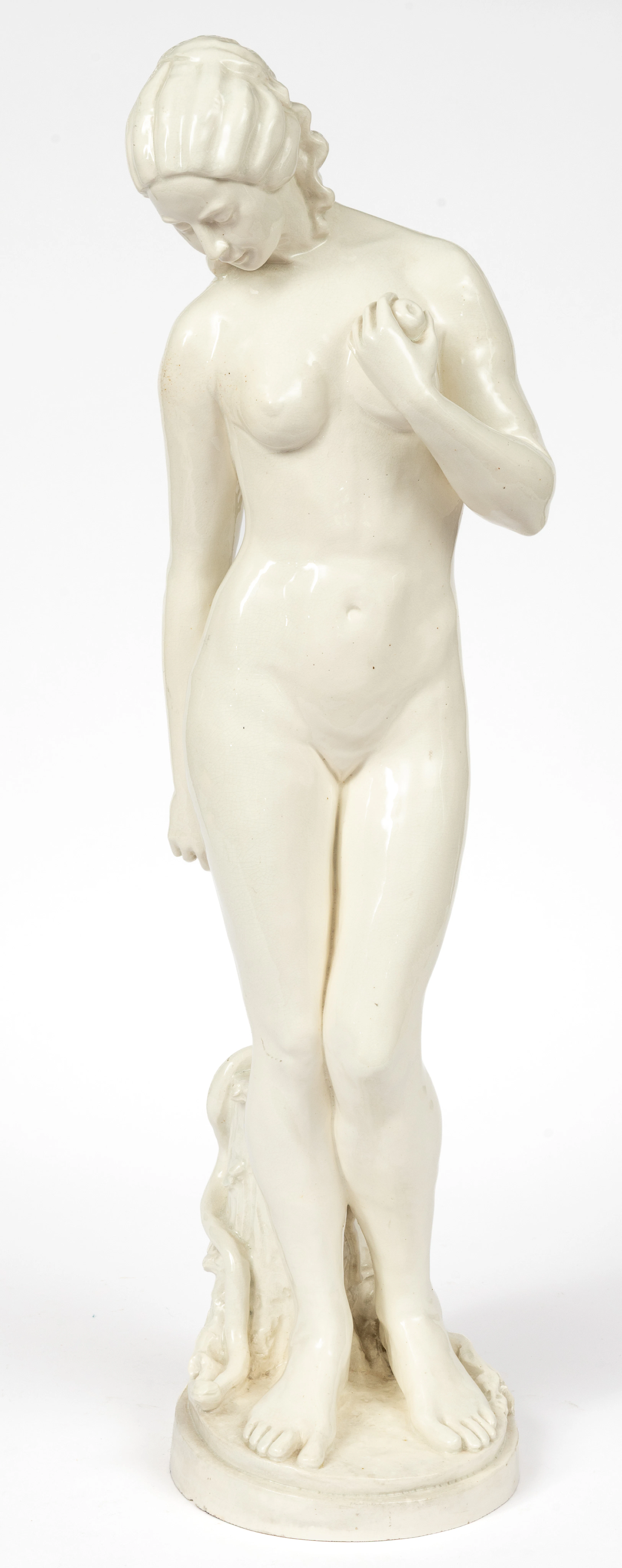 Lot 138: VERY LARGE FIGURE OF EVE WITH APPLE AND SERPENT