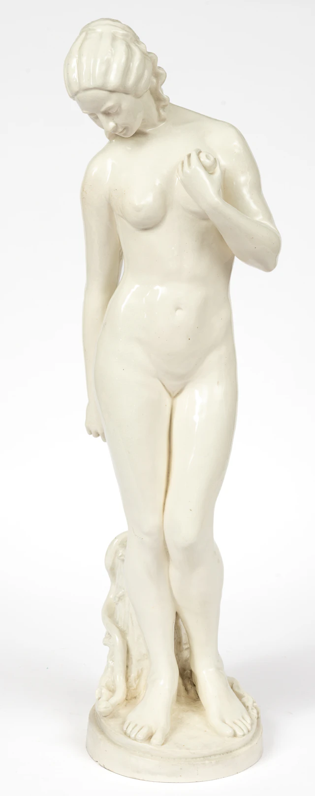 Lot 138: VERY LARGE FIGURE OF EVE WITH APPLE AND SERPENT