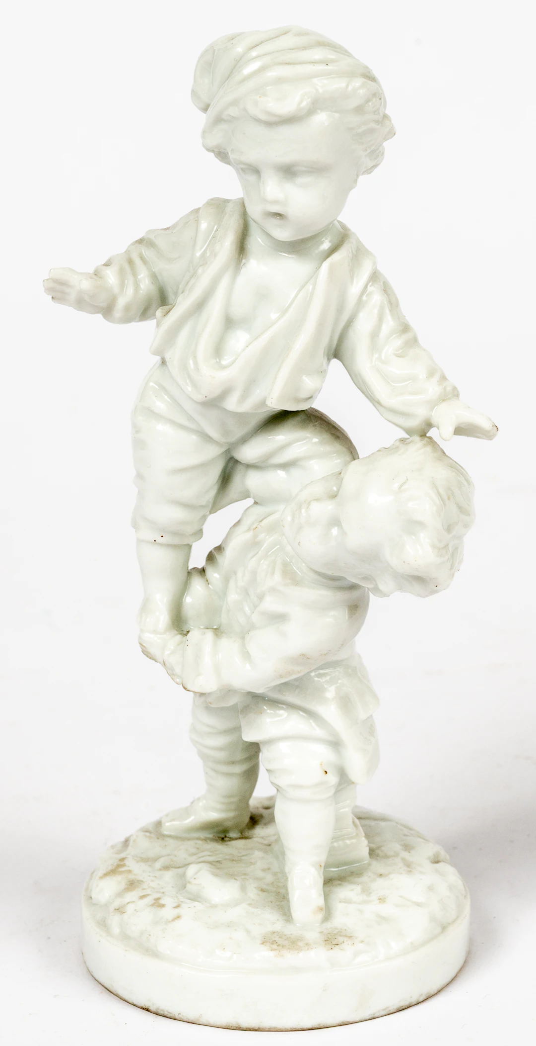 Lot 136: (142) PORCELAIN FIGURE 'PLAYING BOYS'