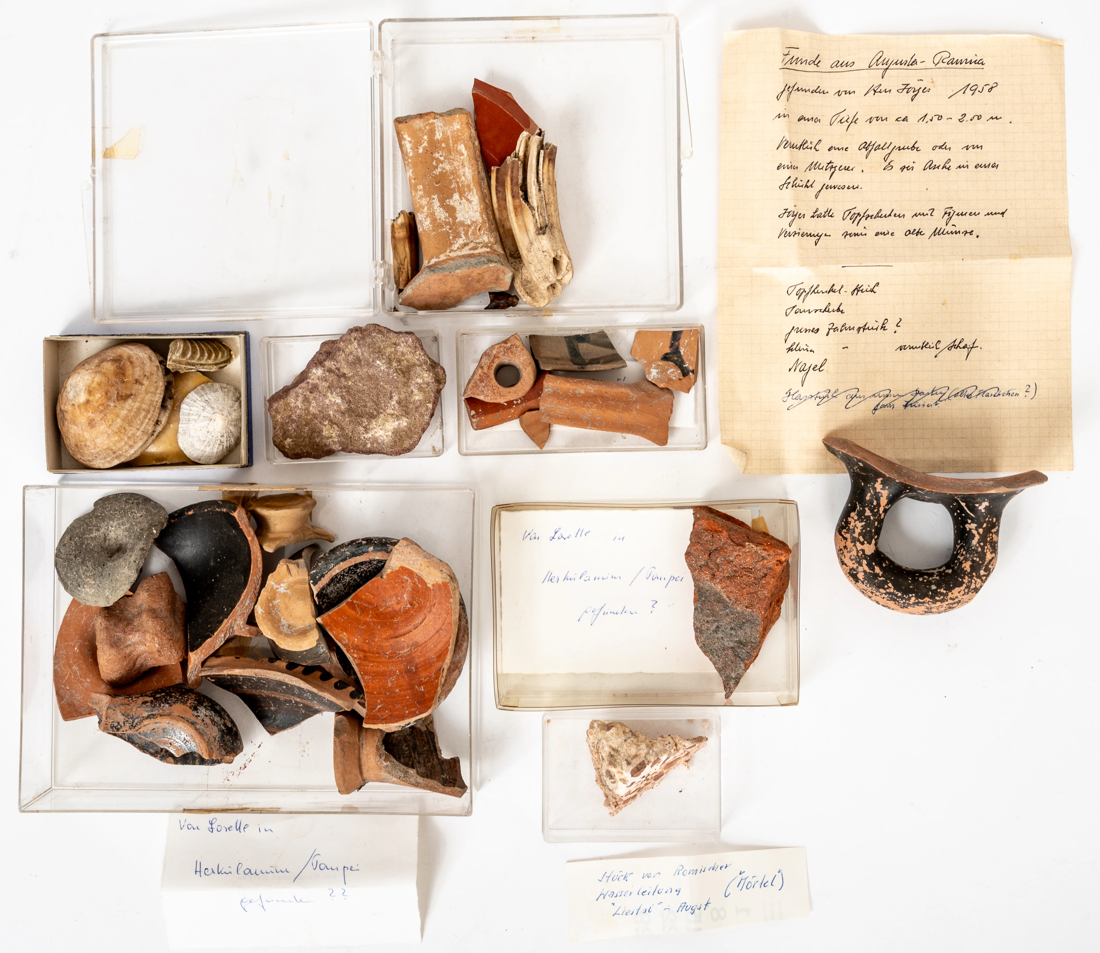 Lot 71: COLLECTION OF CERAMIC SHERDS AND EXCAVATED FINDS
