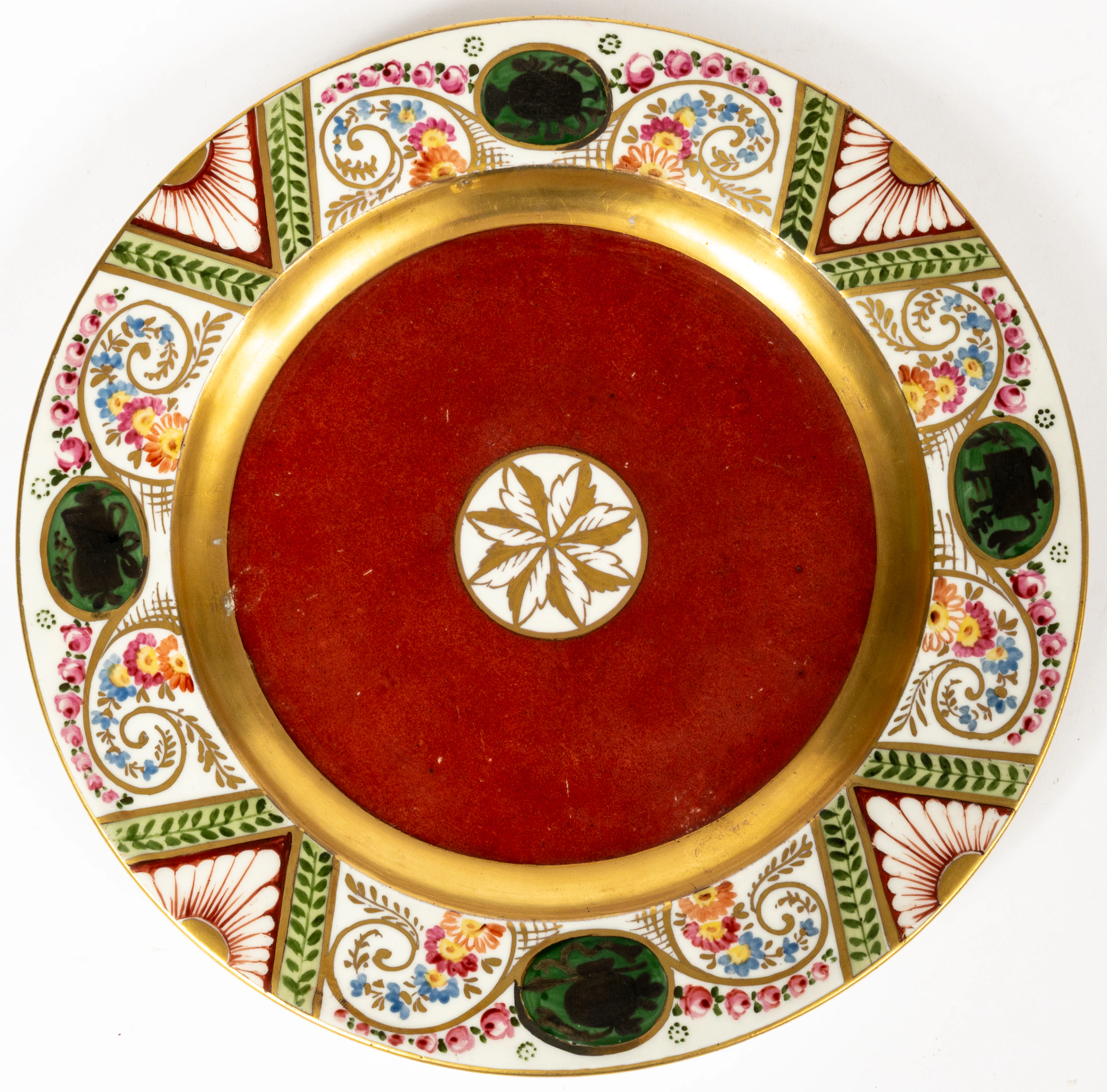 Lot 157: (64) MEISSEN ORNAMENTAL PLATE WITH NEOCLASSICAL DECOR